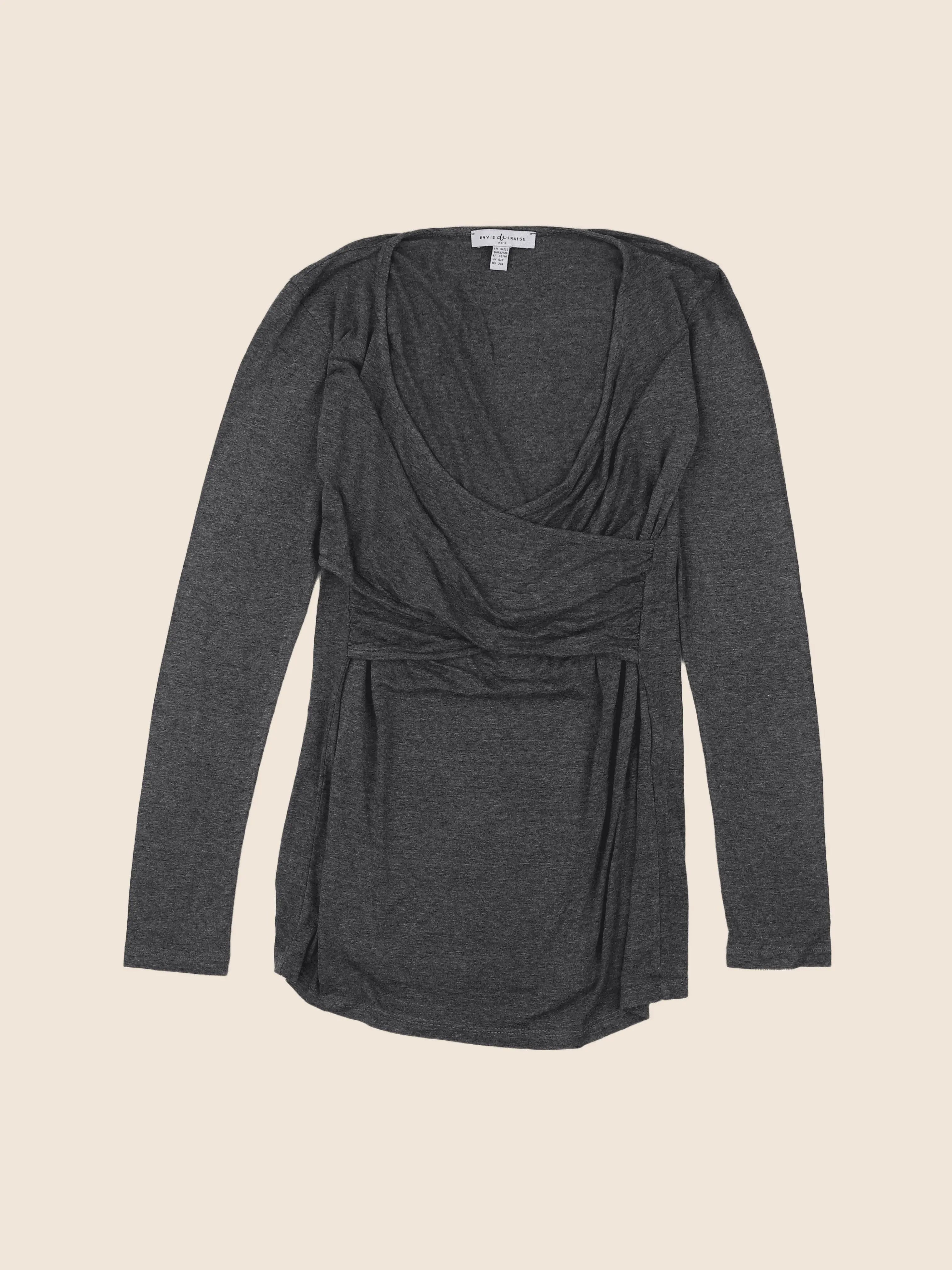 Envie de fraise - tee-shirt grossesse gris - 34 à 36