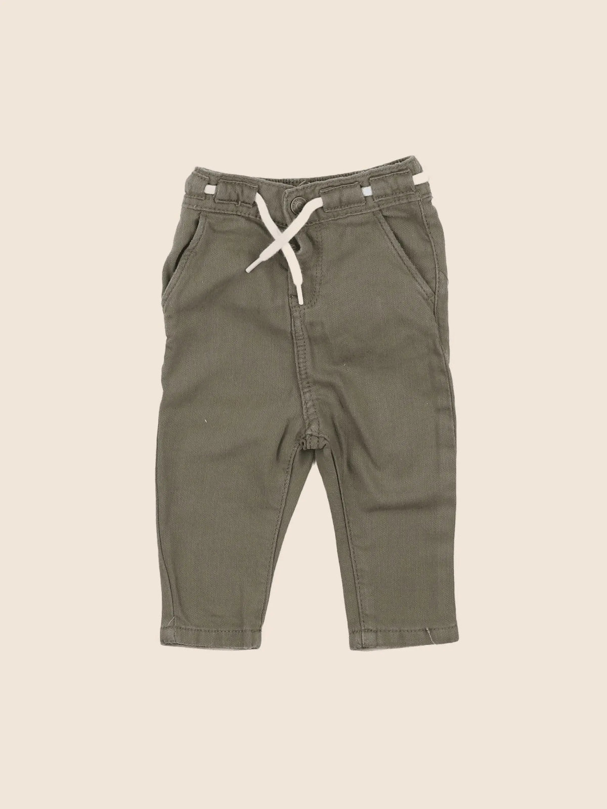 Vertbaudet - pantalon vert - 3 mois
