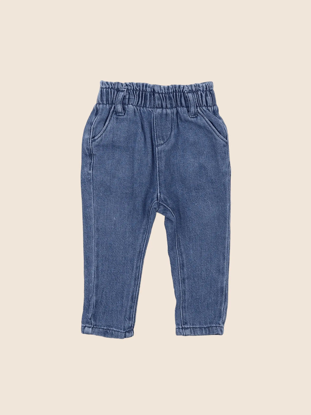 Vertbaudet - pantalon bleu - 6 mois