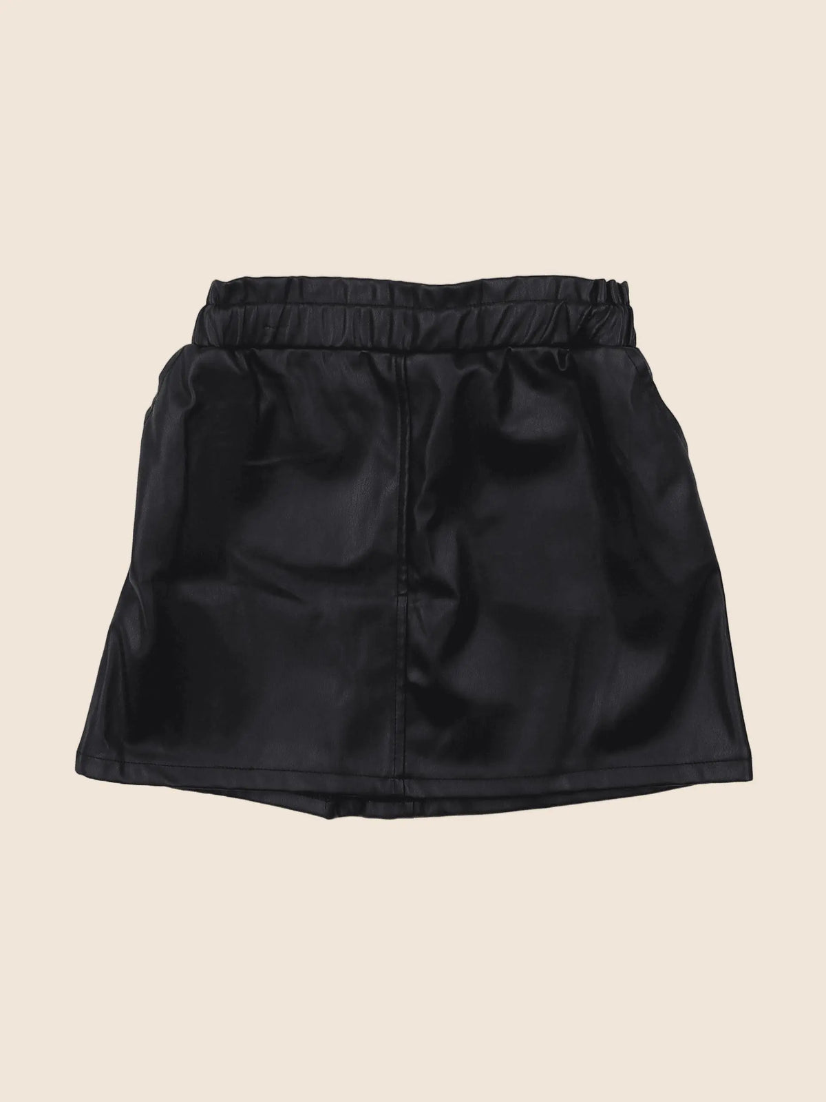 Vertbaudet - jupe simili cuir noir - 8 ans