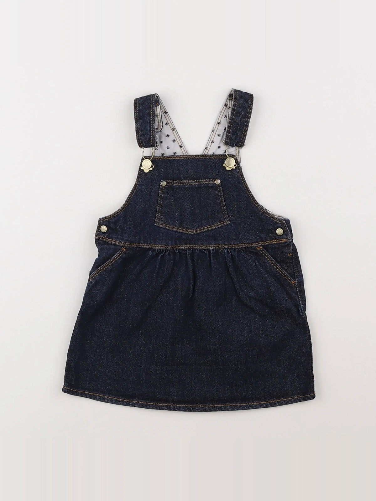 Petit Bateau - robe bleu - 18 mois