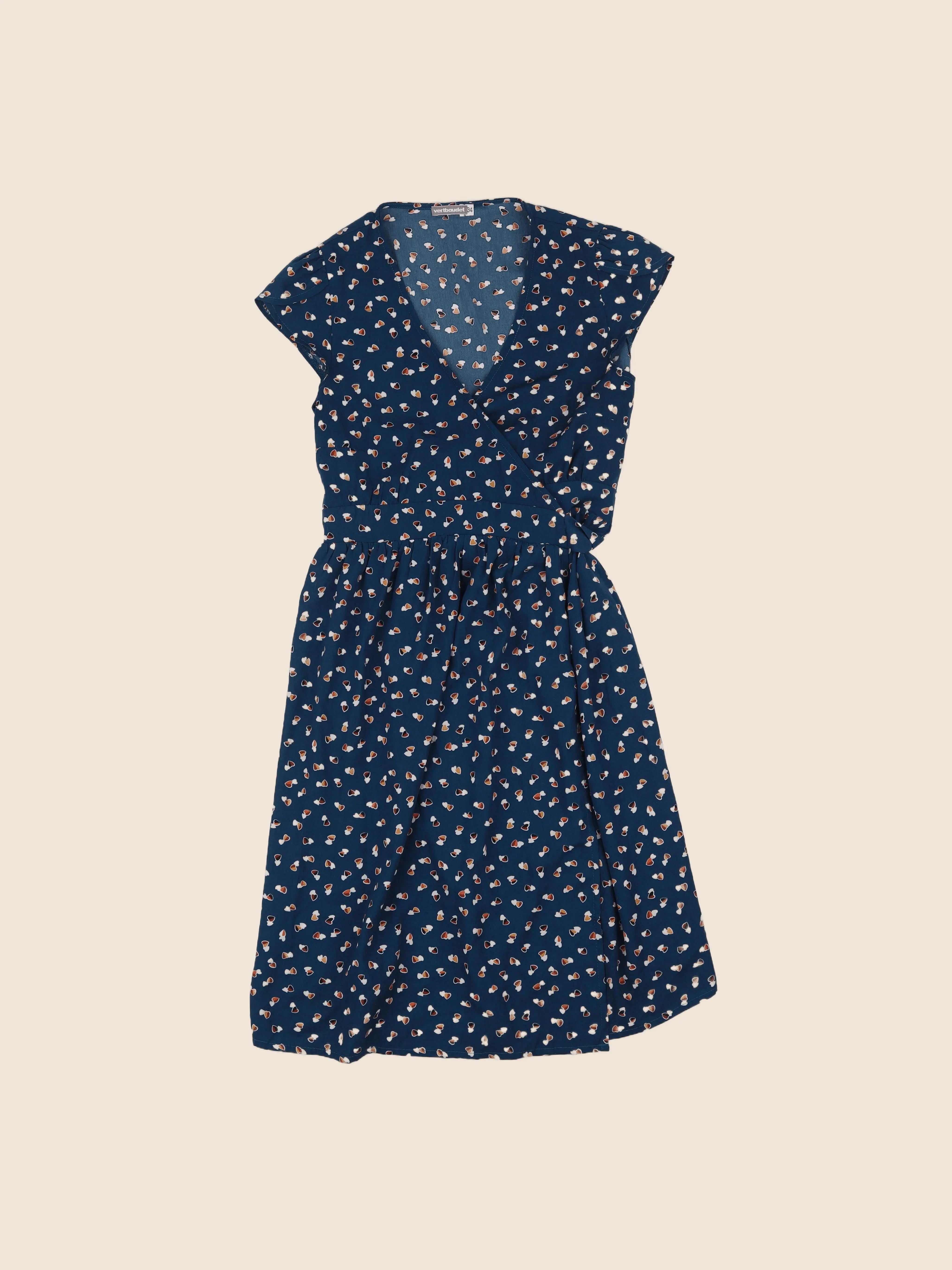Vertbaudet - robe grossesse bleu - 34
