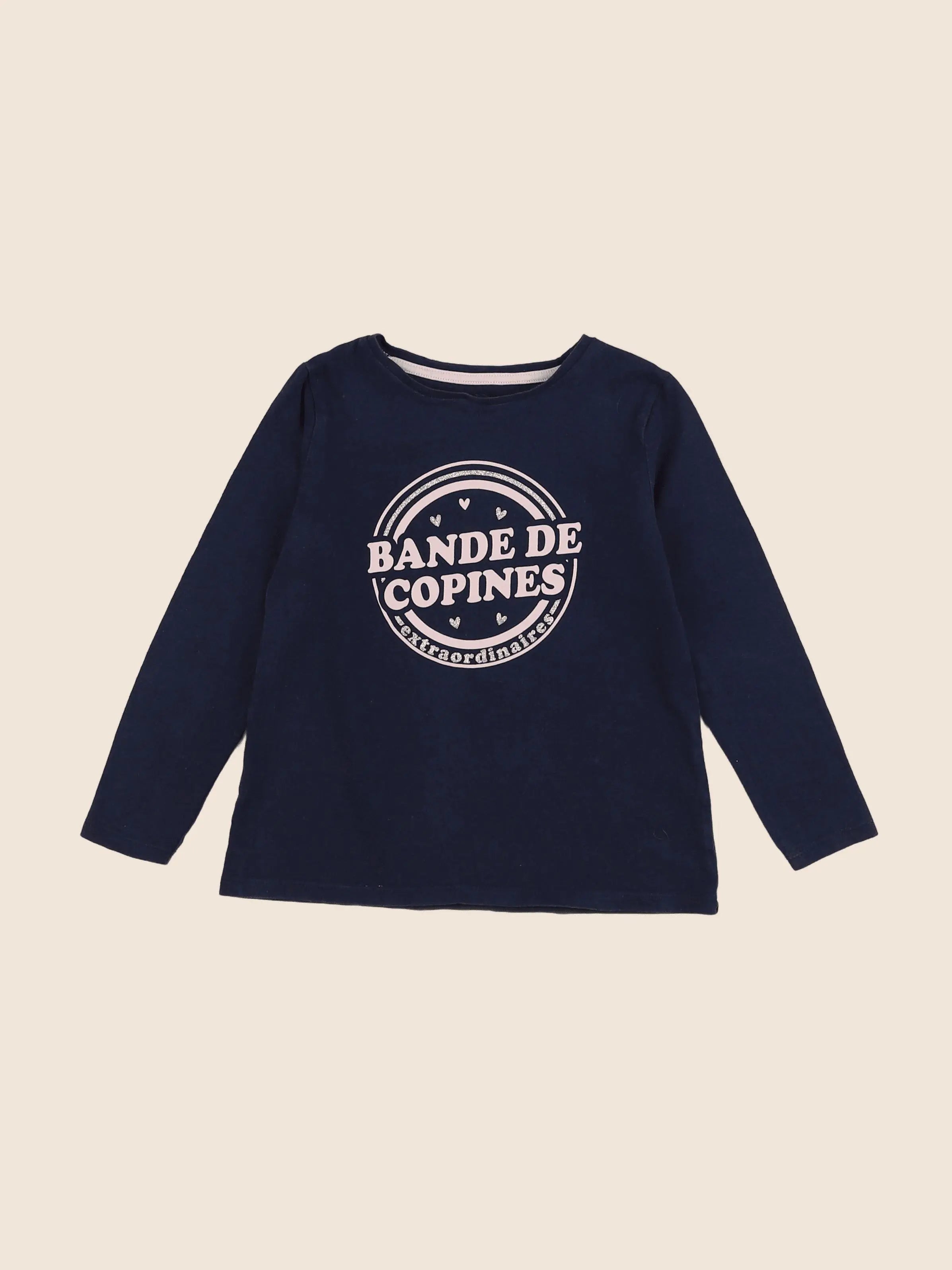 Vertbaudet - tee-shirt bleu - 5 ans