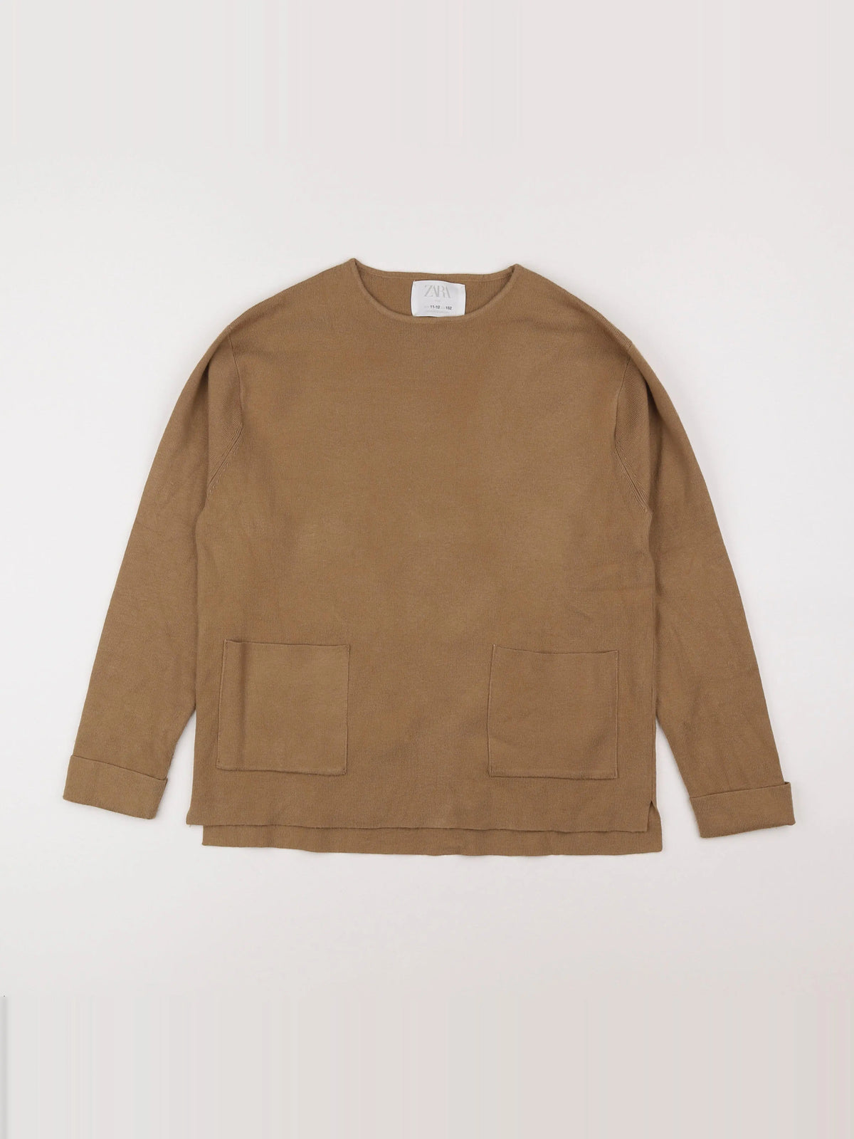 Zara - pull marron - 11/12 ans