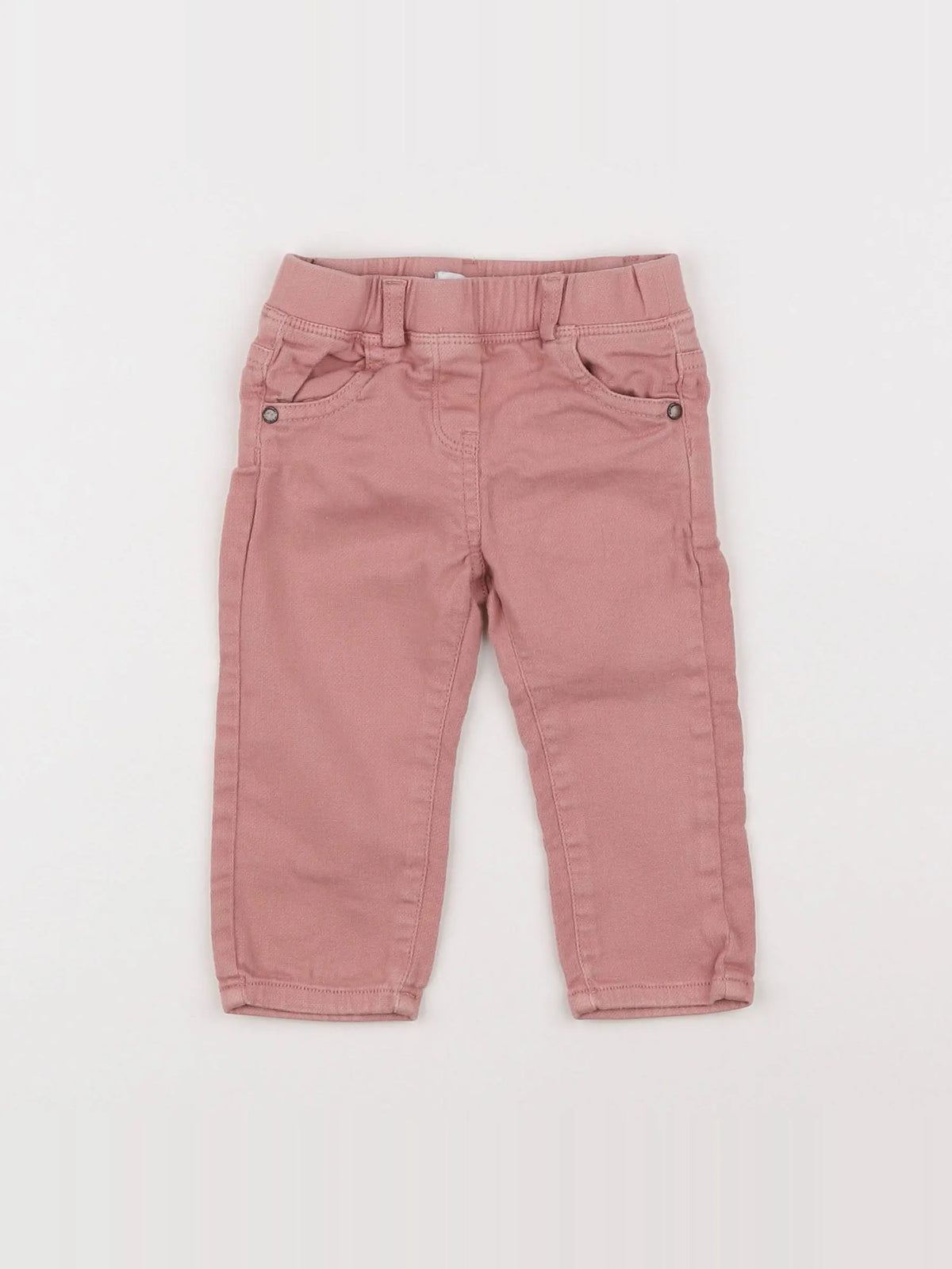 Vertbaudet - pantalon rose - 9 mois