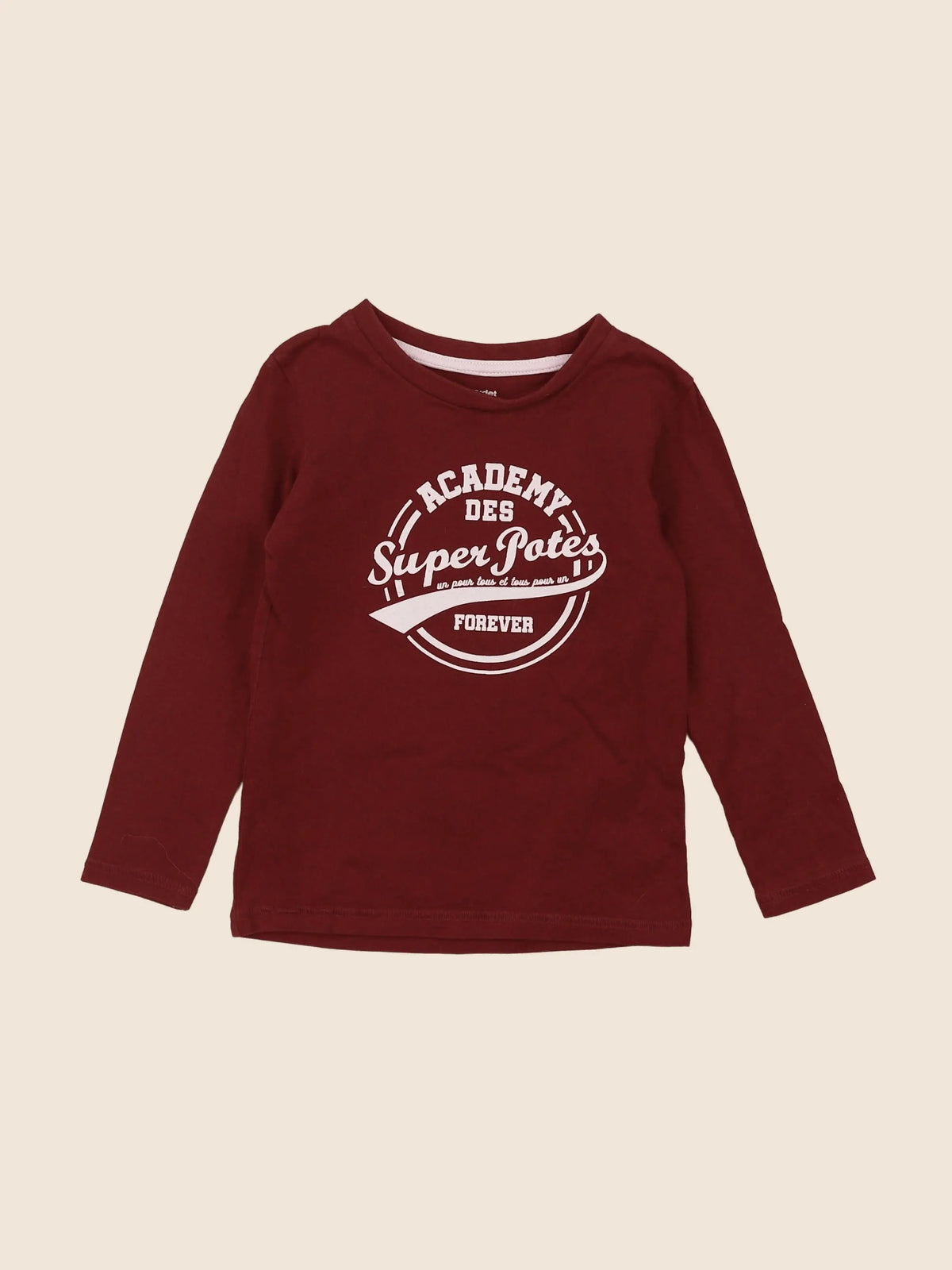 Vertbaudet - tee-shirt rouge - 4 ans