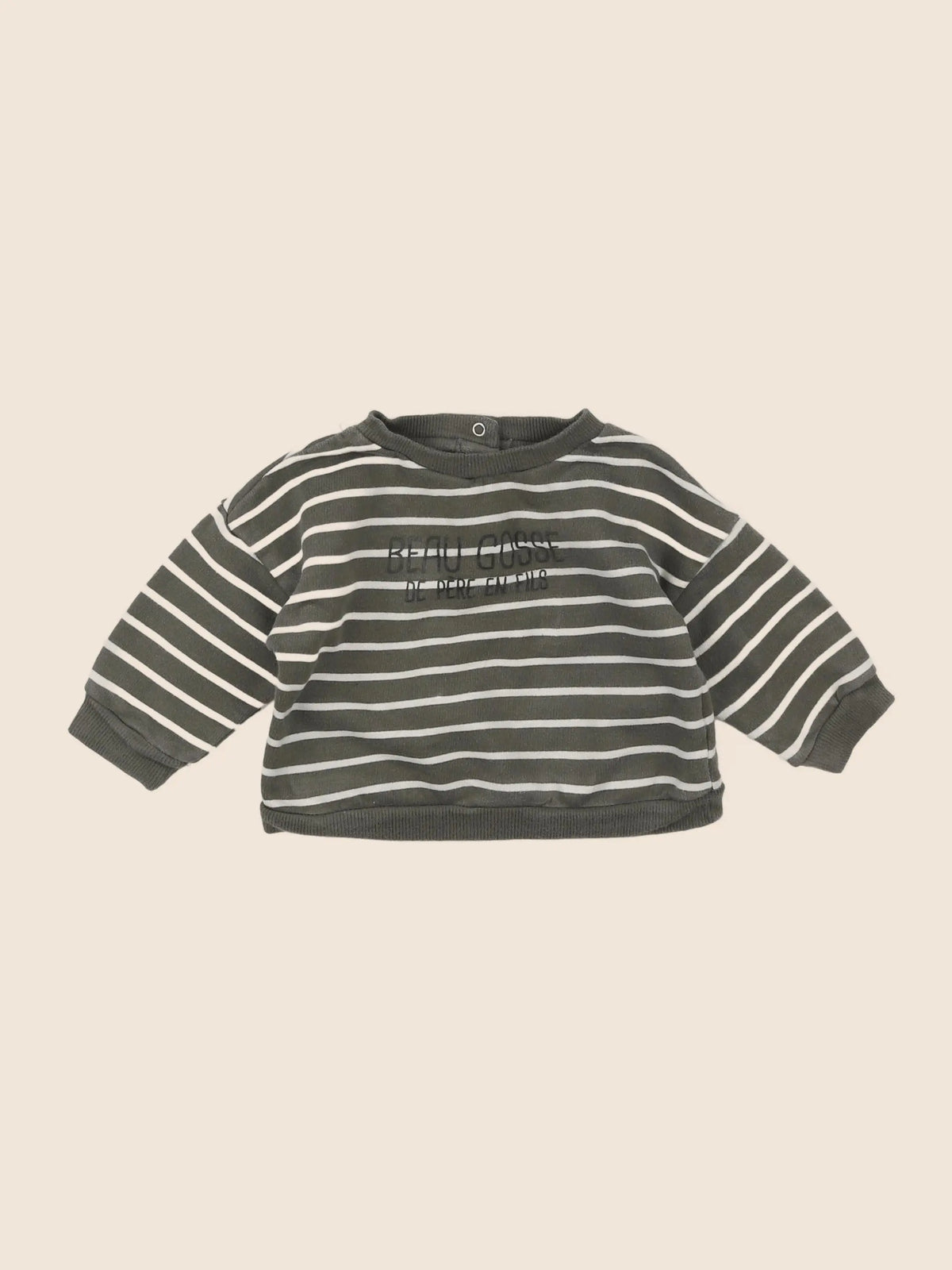 Vertbaudet - sweat vert - 6 mois