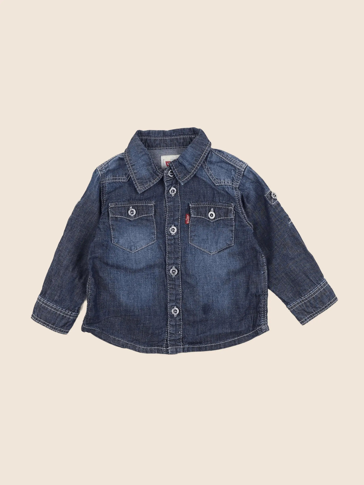 Levi's - chemise bleu - 12 mois