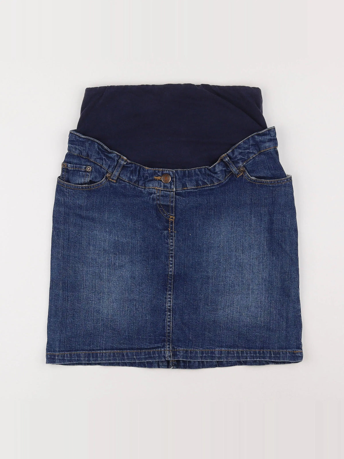 Vertbaudet - jupe grossesse bleu - 34