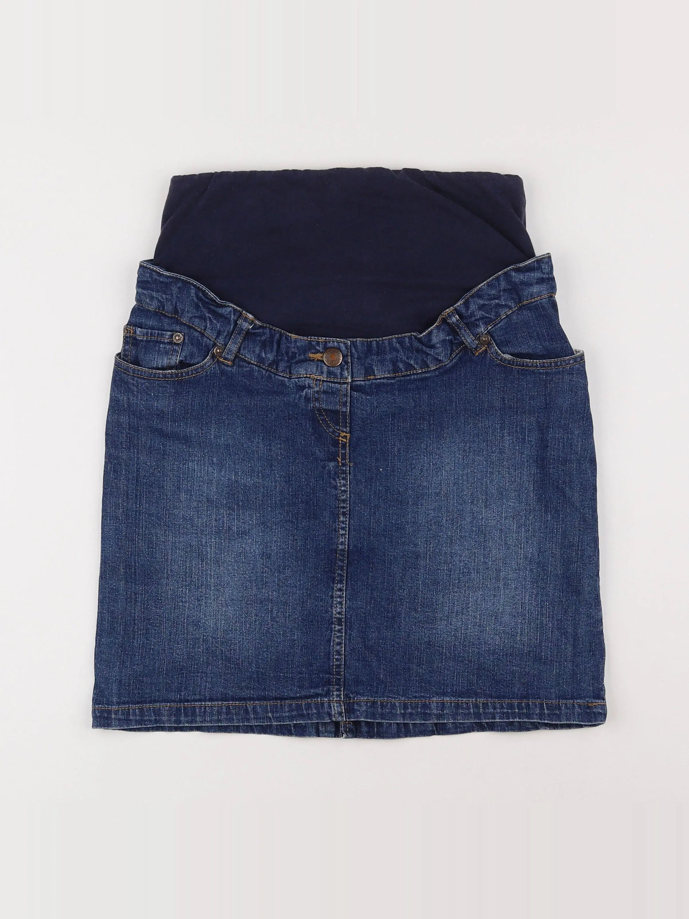 Vertbaudet - jupe grossesse bleu - 34
