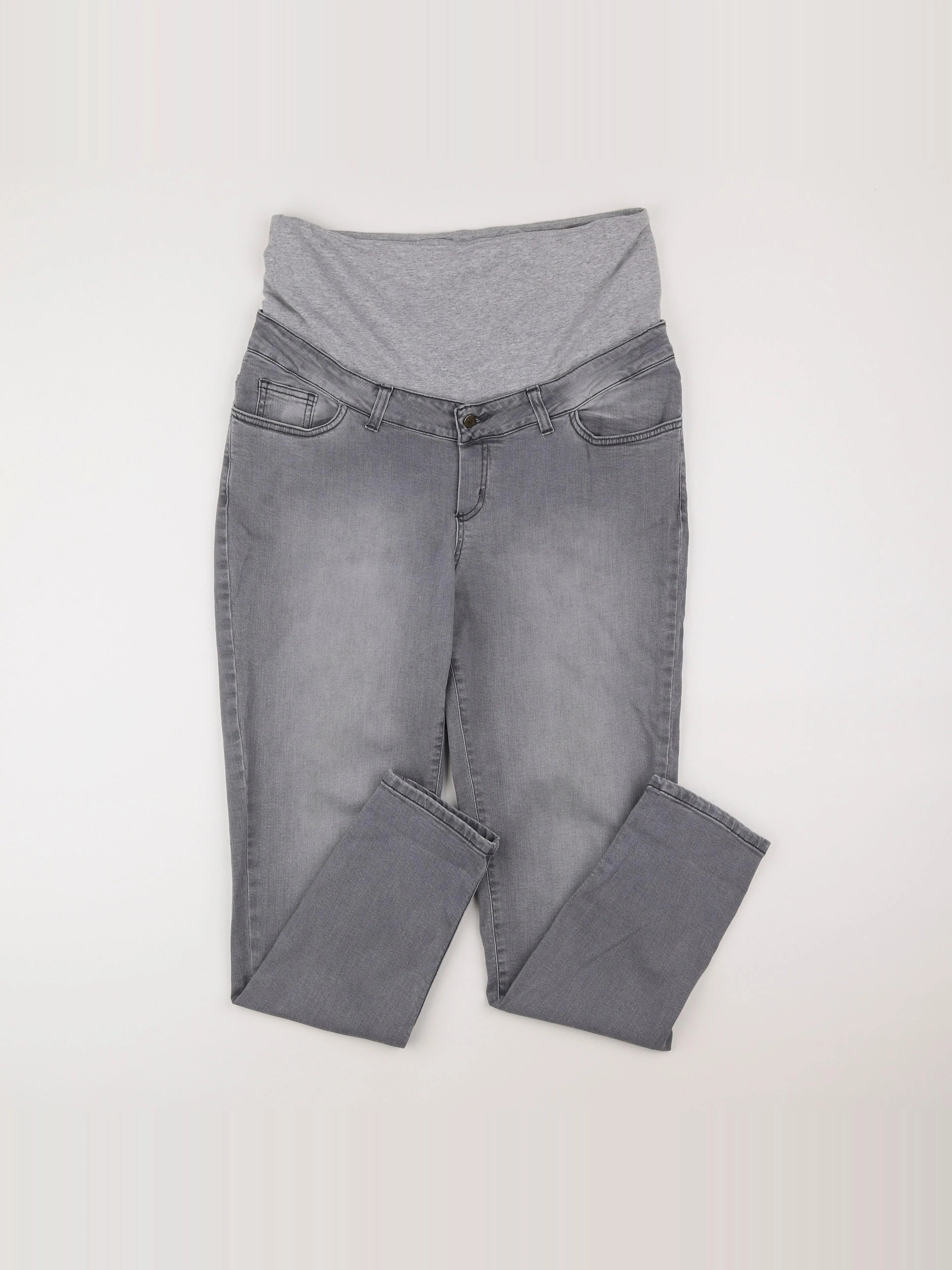 Envie de fraise - jean grossesse gris - 40
