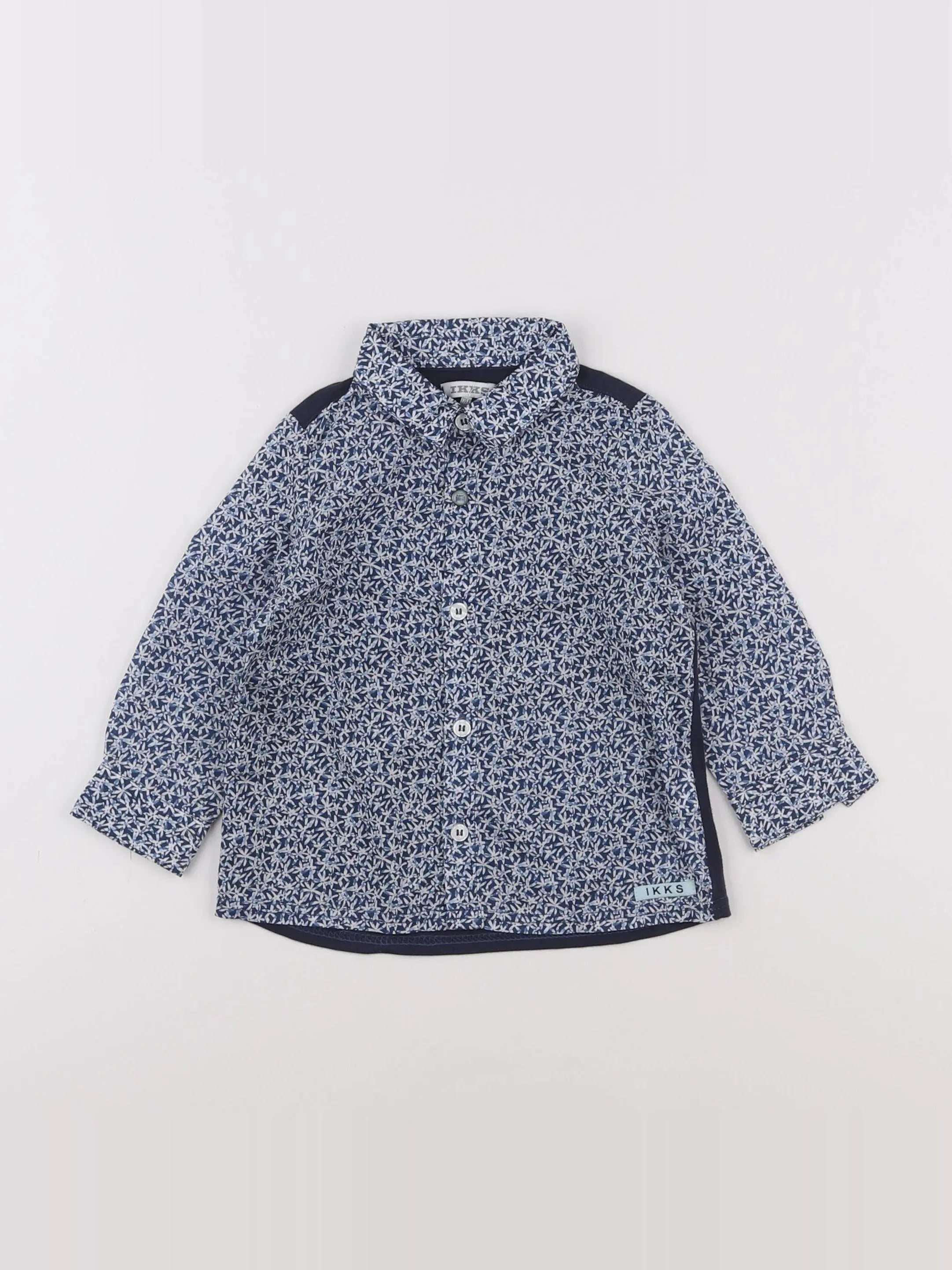 IKKS - chemise bleu - 12 mois