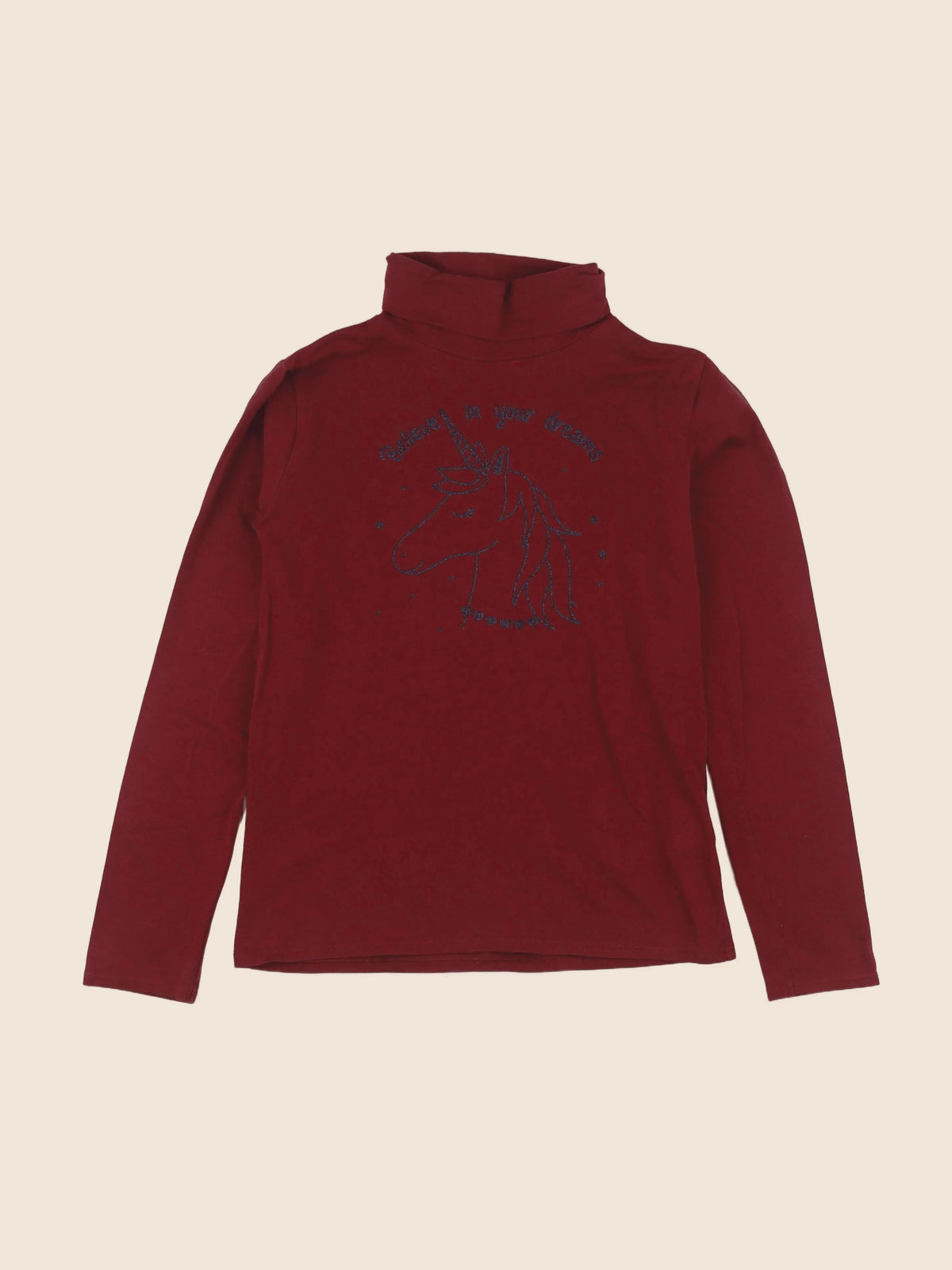 Vertbaudet - sous-pull rouge - 10 ans
