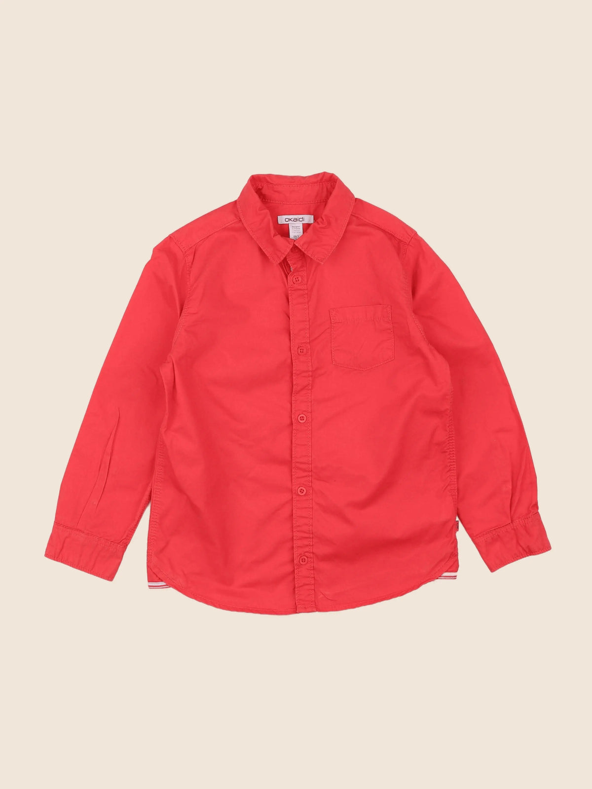 Okaidi - chemise rouge - 6 ans