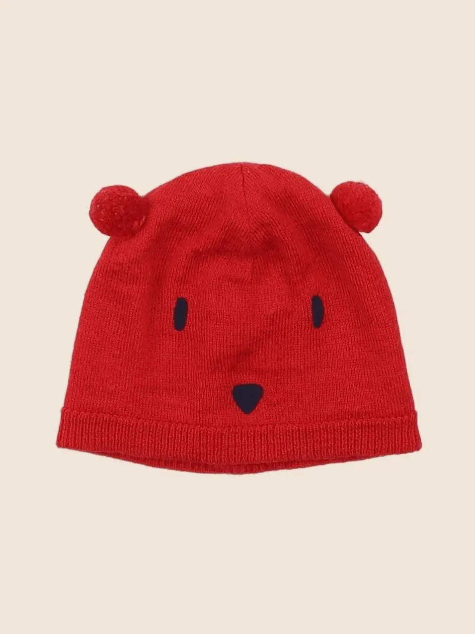 Petit Bateau - bonnet rouge - 3 mois