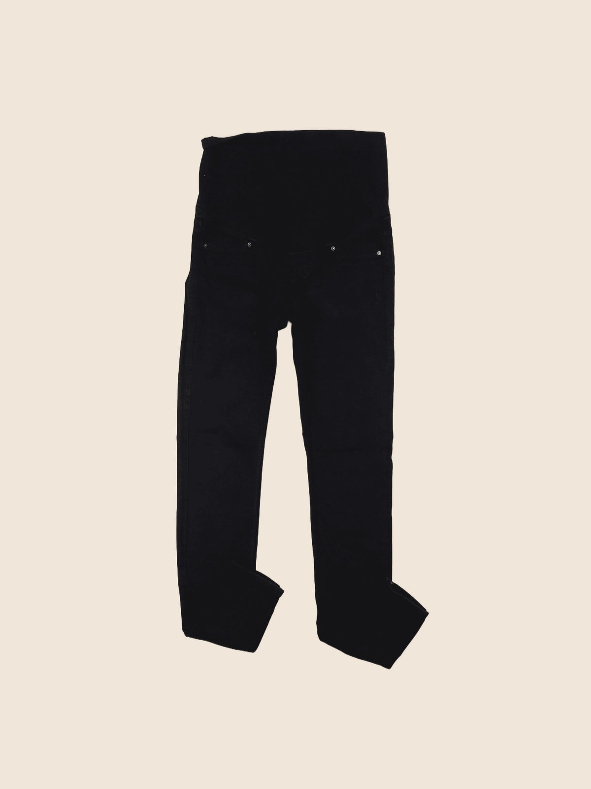 H&M - jean grossesse noir - 34