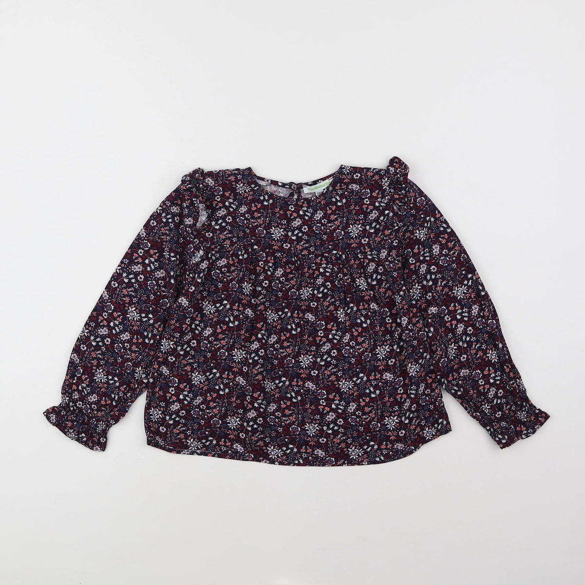 Vertbaudet - blouse rouge, violet - 6 ans