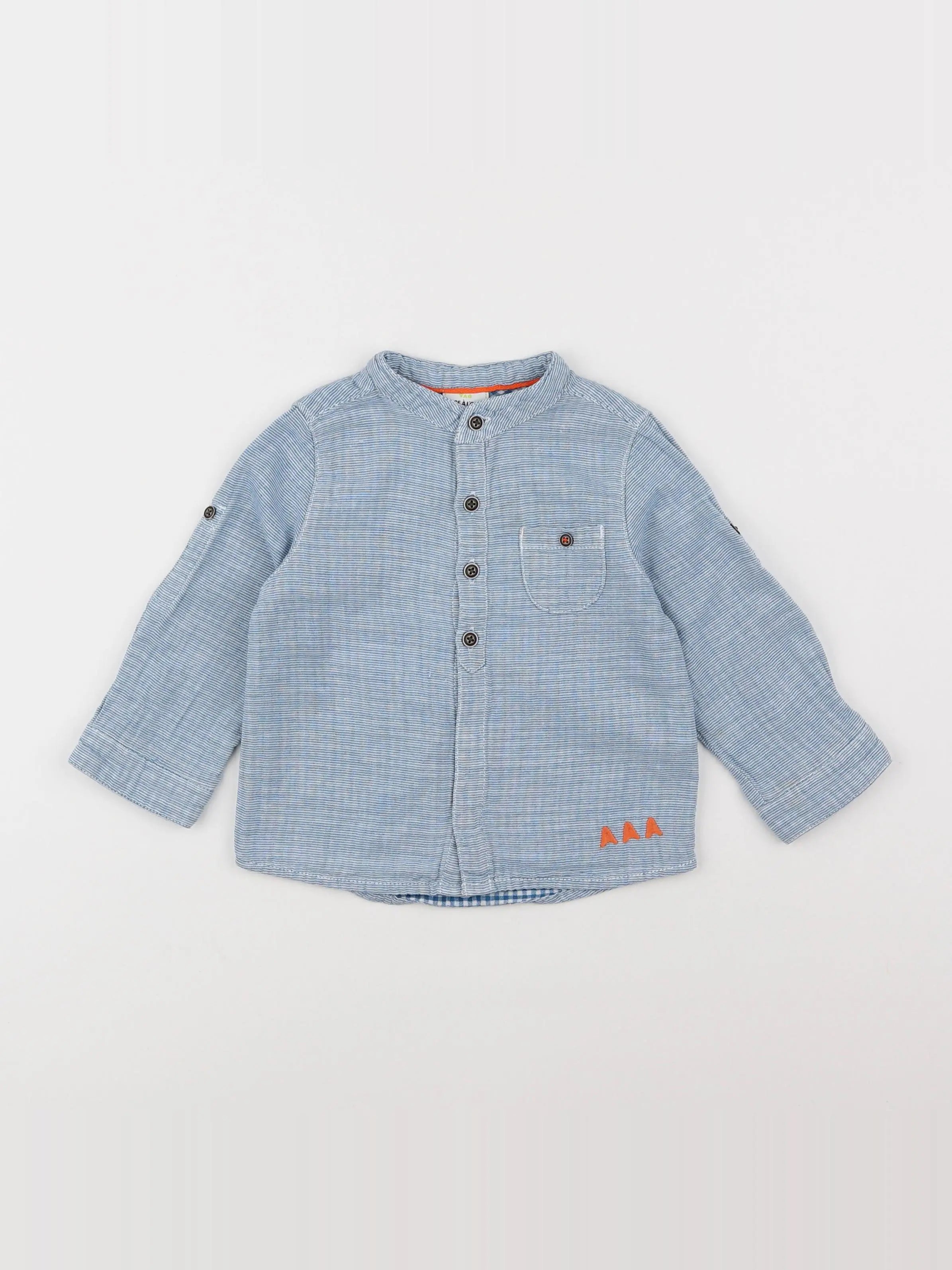 Tape à l'oeil - chemise bleu - 18 mois
