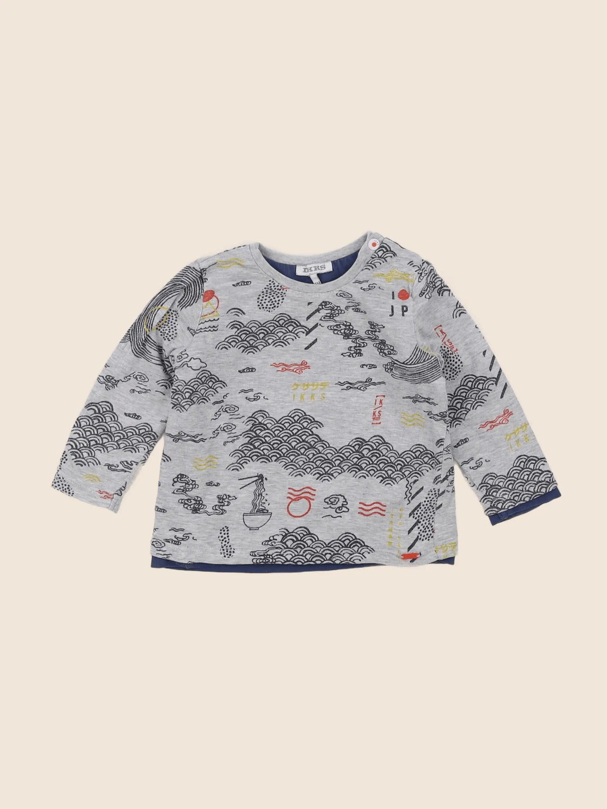 IKKS - tee-shirt gris - 6 mois