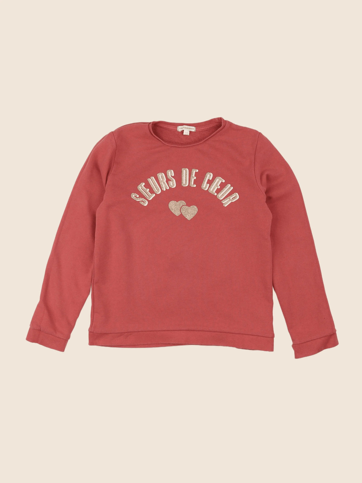Vertbaudet - sweat rose - 12 ans