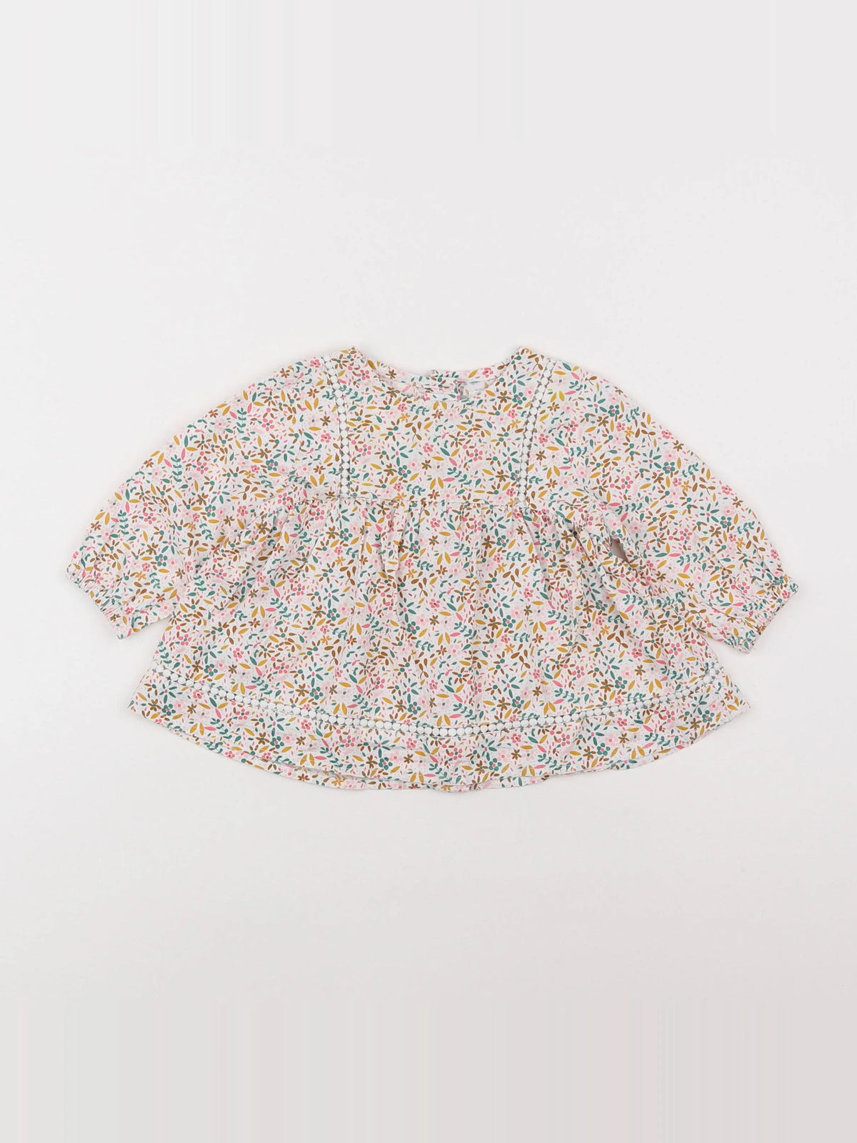 Vertbaudet - blouse multicolore - 6 mois
