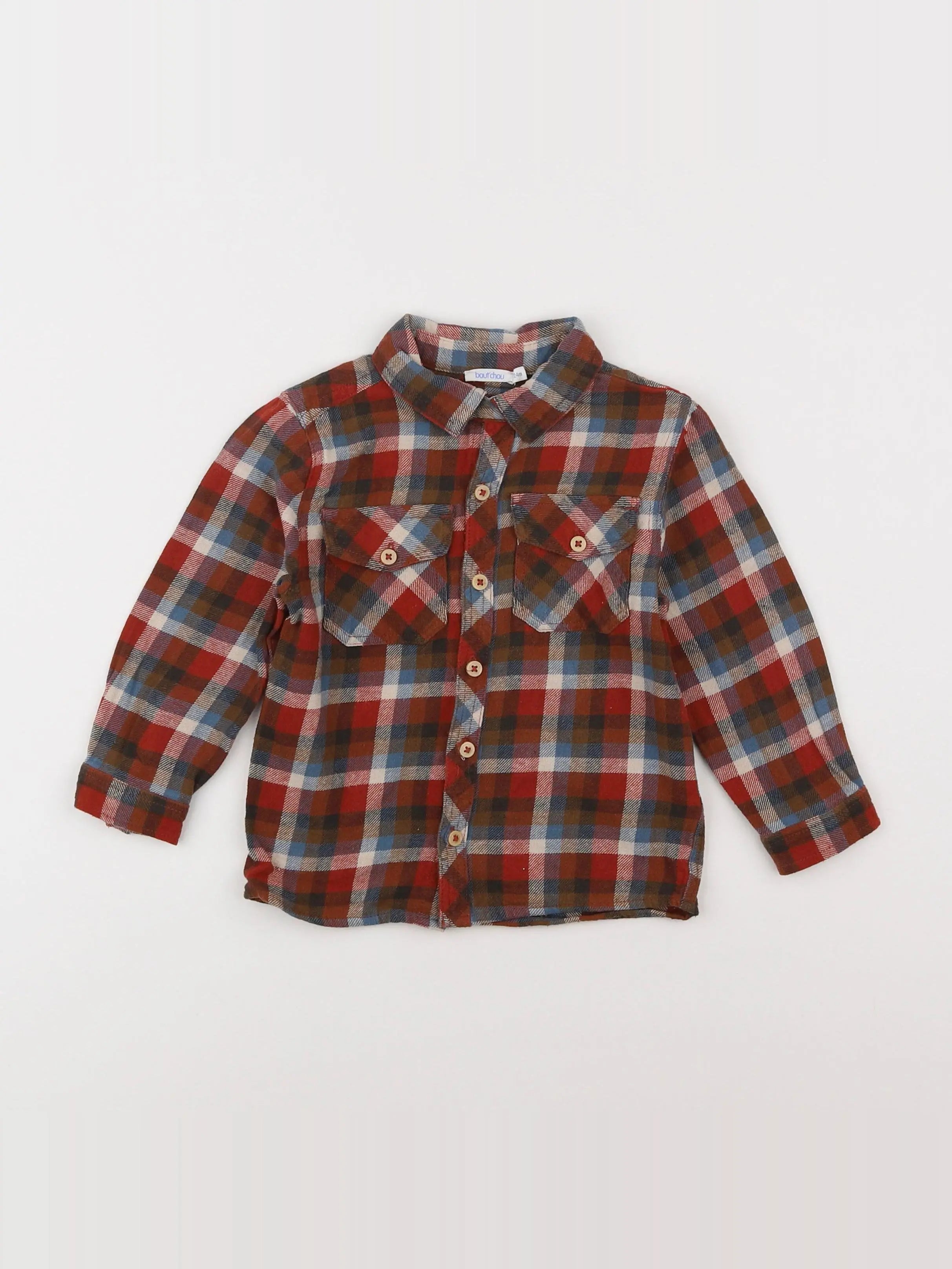 Boutchou - chemise multicolore - 2 ans