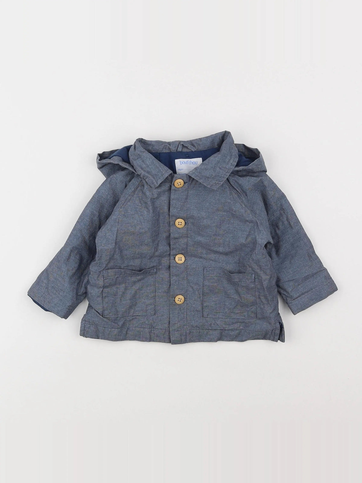 Boutchou - imperméable bleu - 12 mois