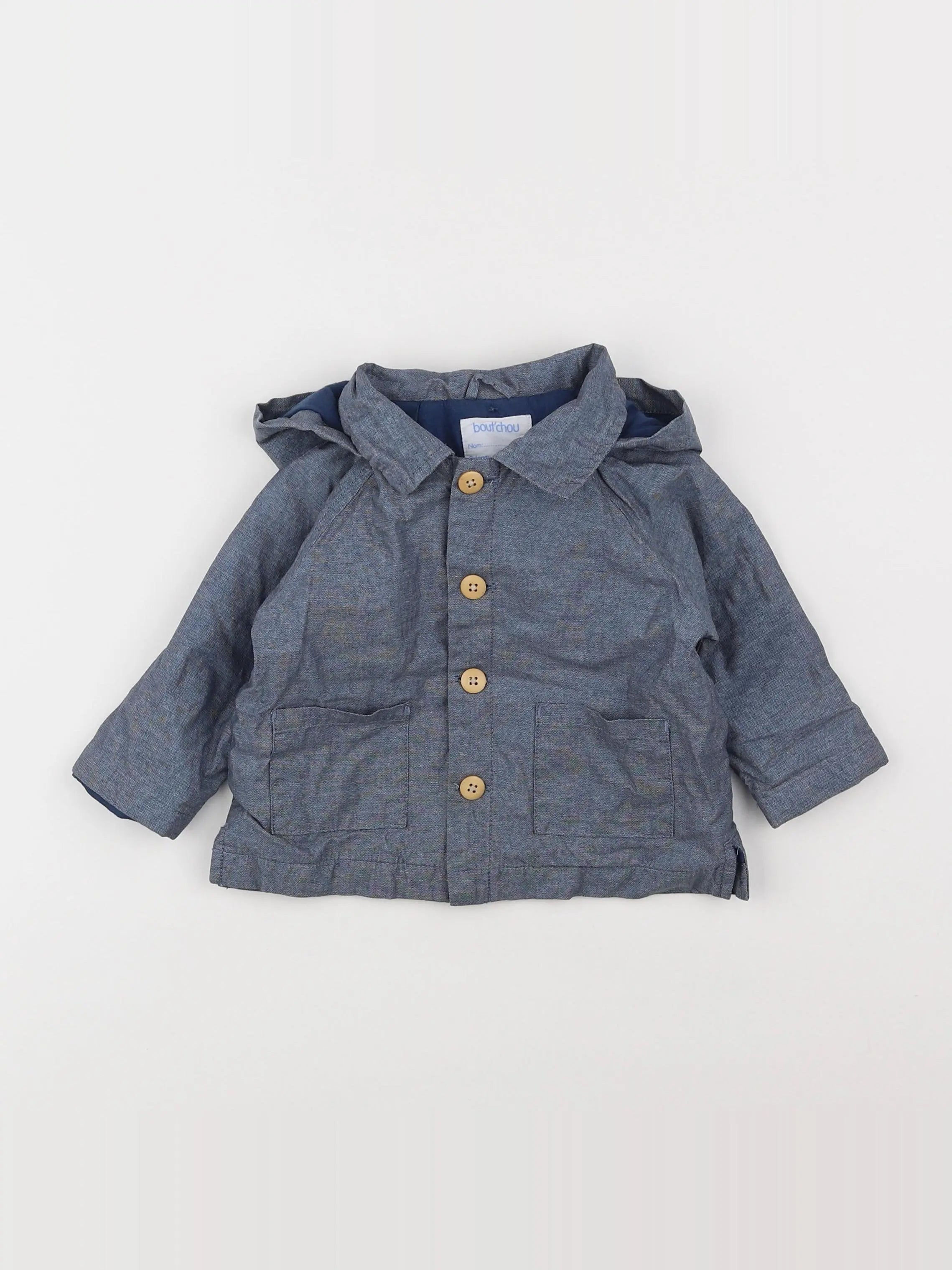 Boutchou - imperméable bleu - 12 mois