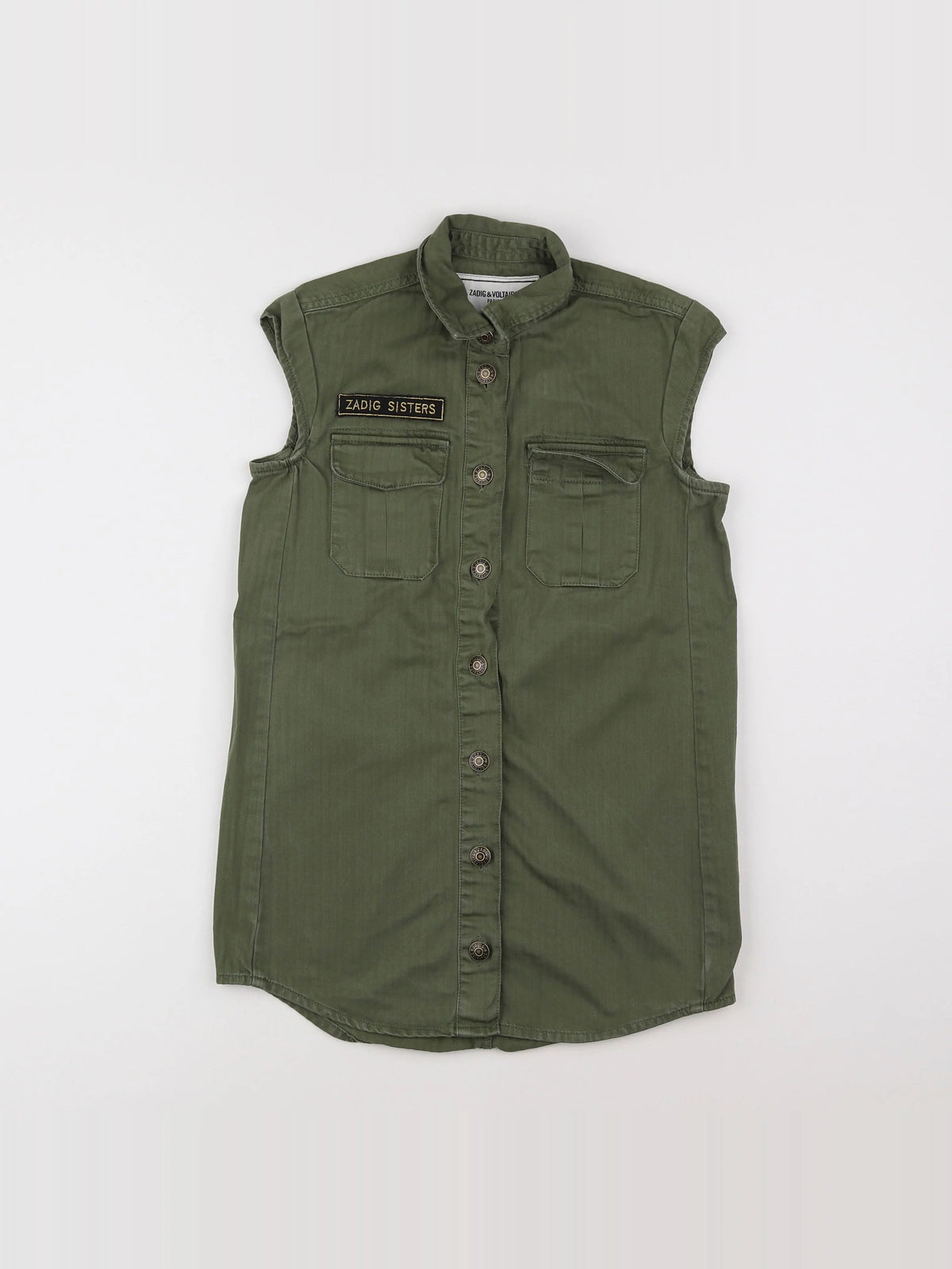 Zadig & Voltaire - chemise vert - 8 ans