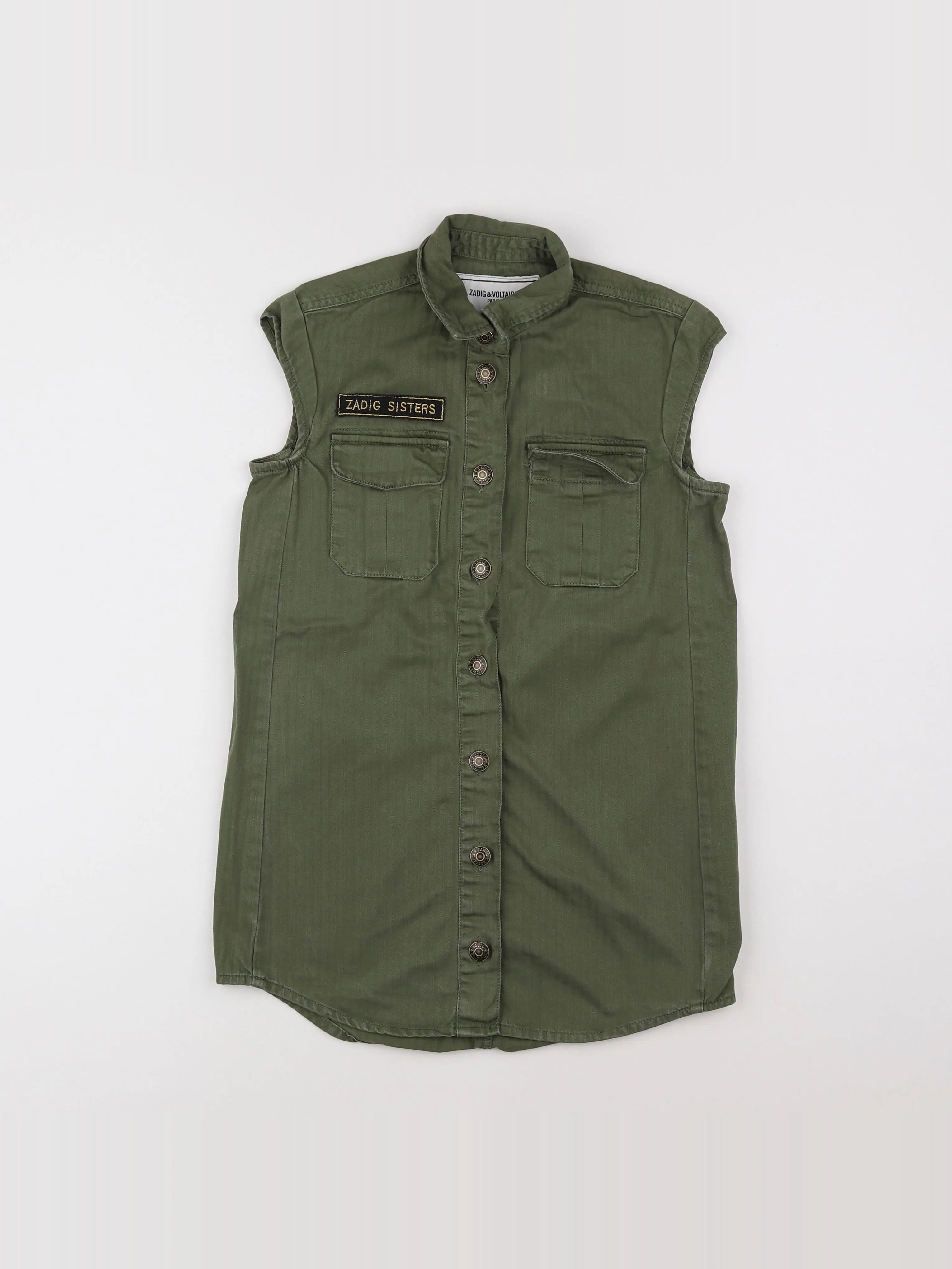 Zadig & Voltaire - chemise vert - 8 ans