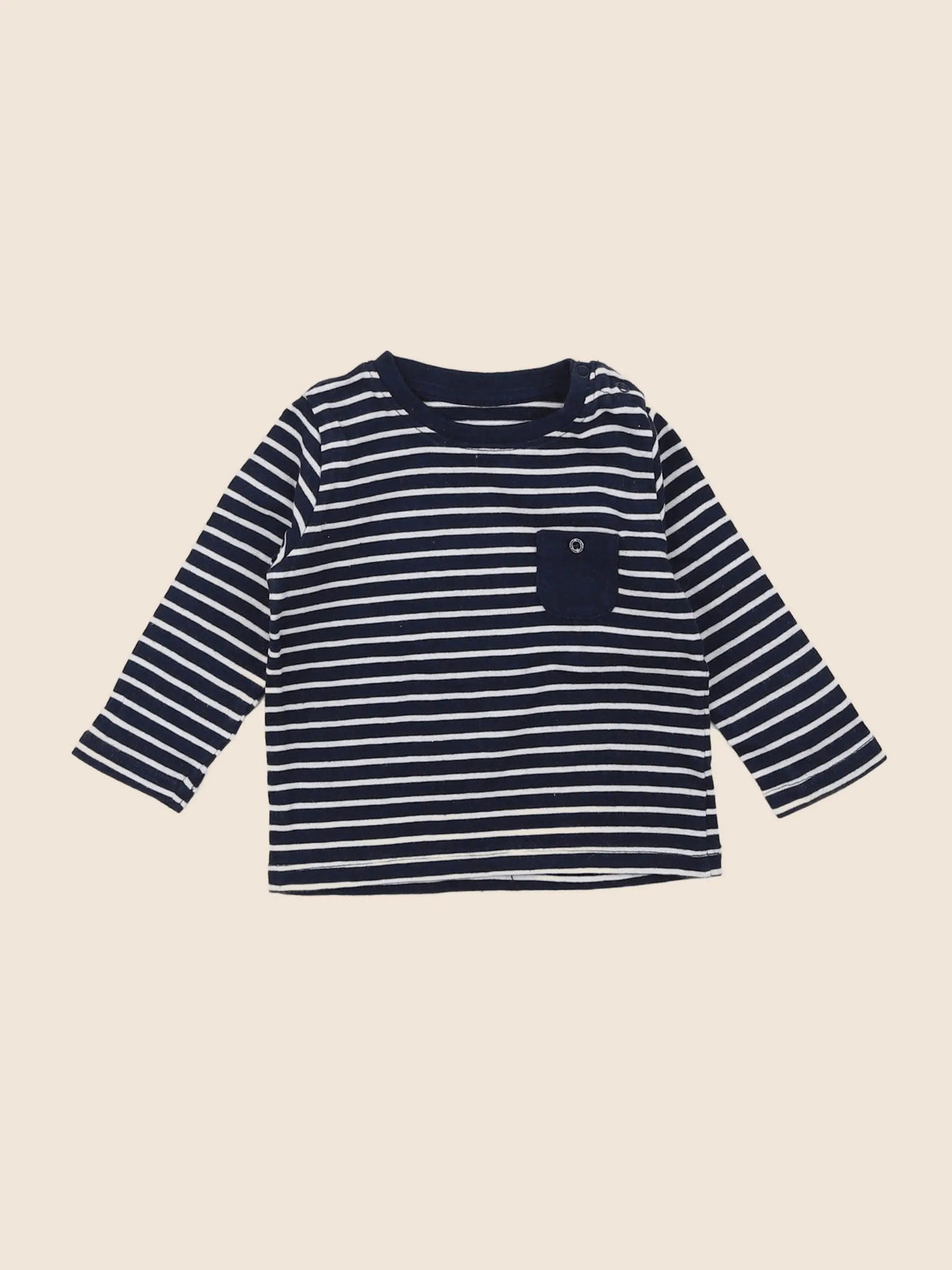 Vertbaudet - tee-shirt bleu - 6 mois