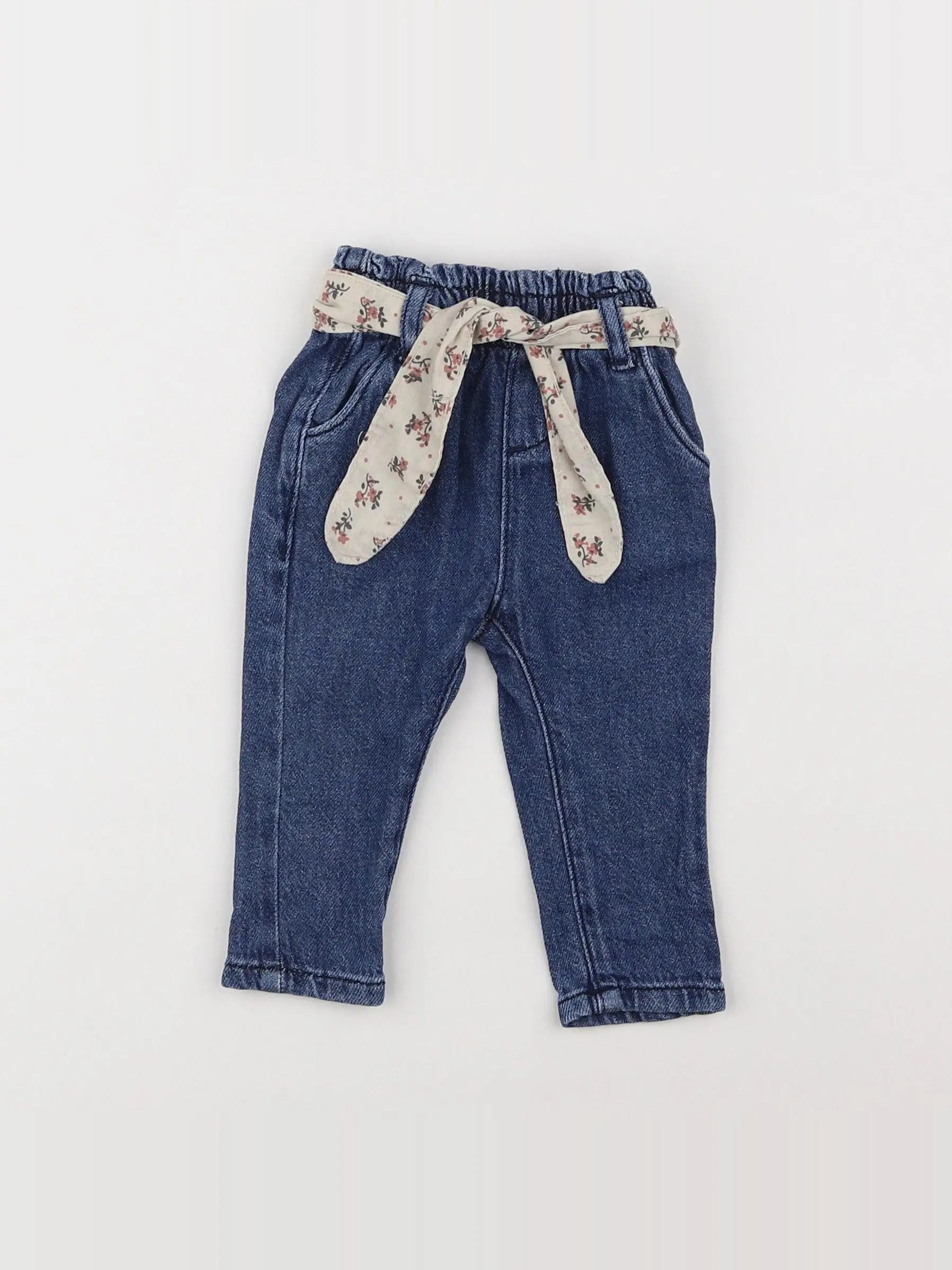 Vertbaudet - jegging bleu - 3 mois