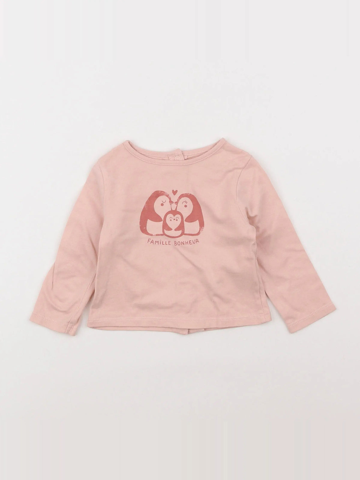 Vertbaudet - tee-shirt rose - 6 mois