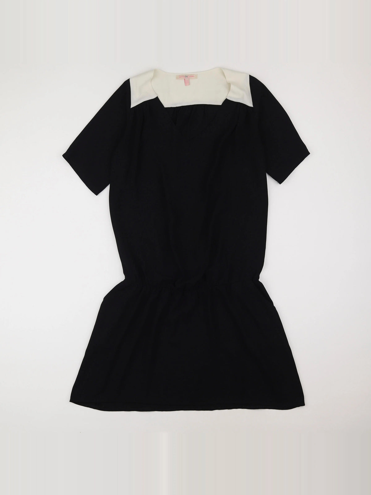 Envie de fraise - robe grossesse noir, beige - 36