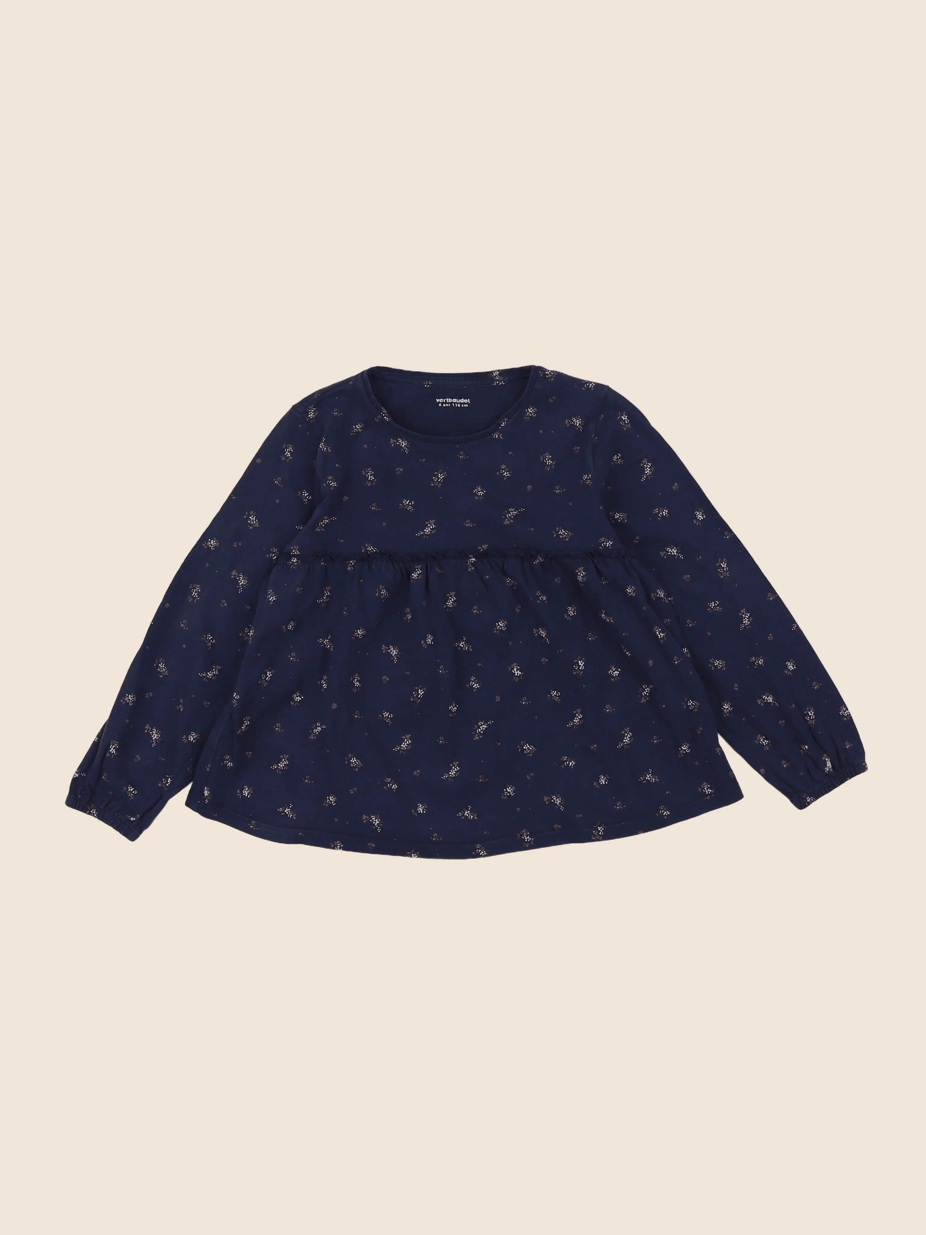 Vertbaudet - tee-shirt bleu - 6 ans