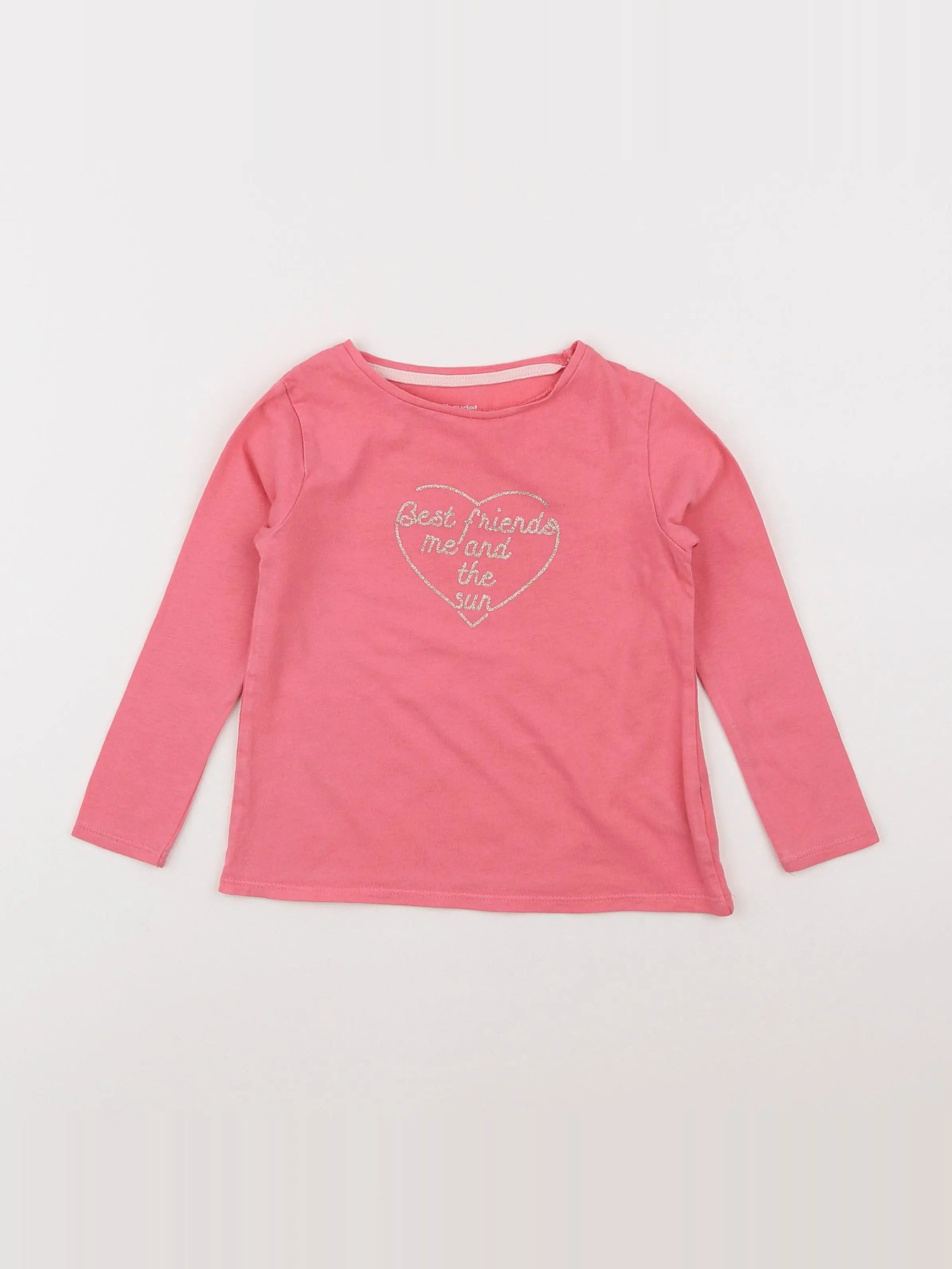 Vertbaudet - tee-shirt rose - 3 ans