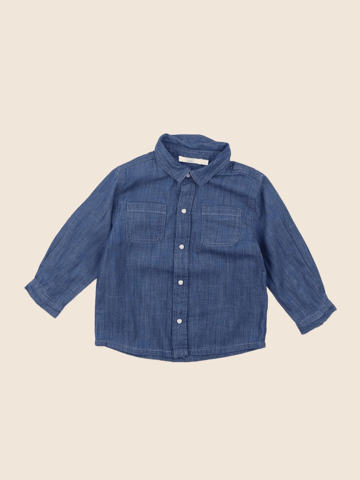 Boutchou - chemise bleu - 18 mois