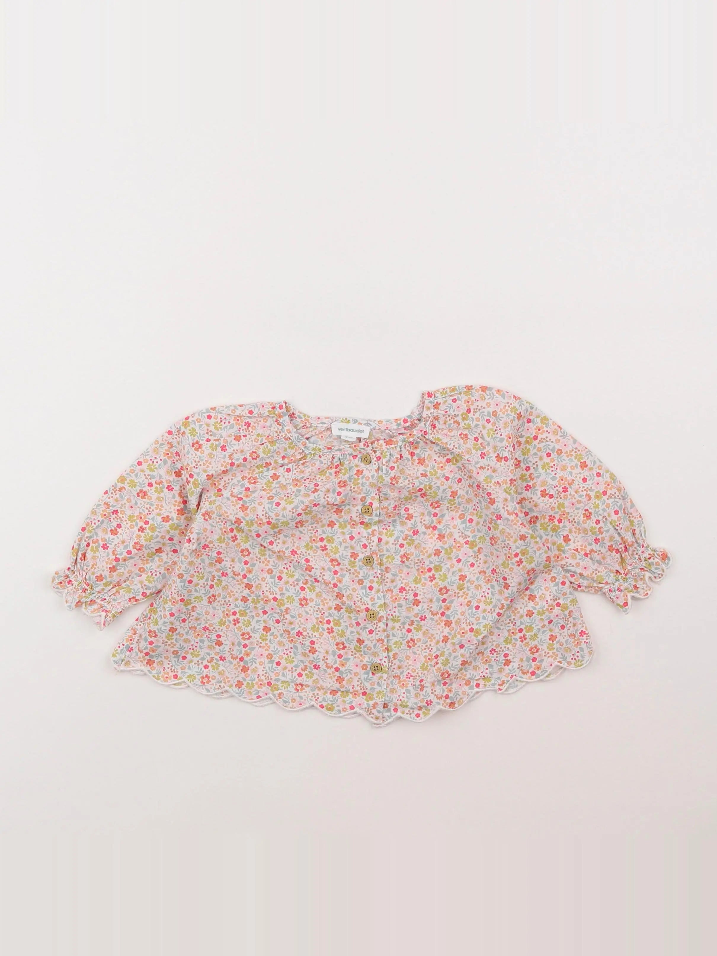 Vertbaudet - blouse rose - 6 mois