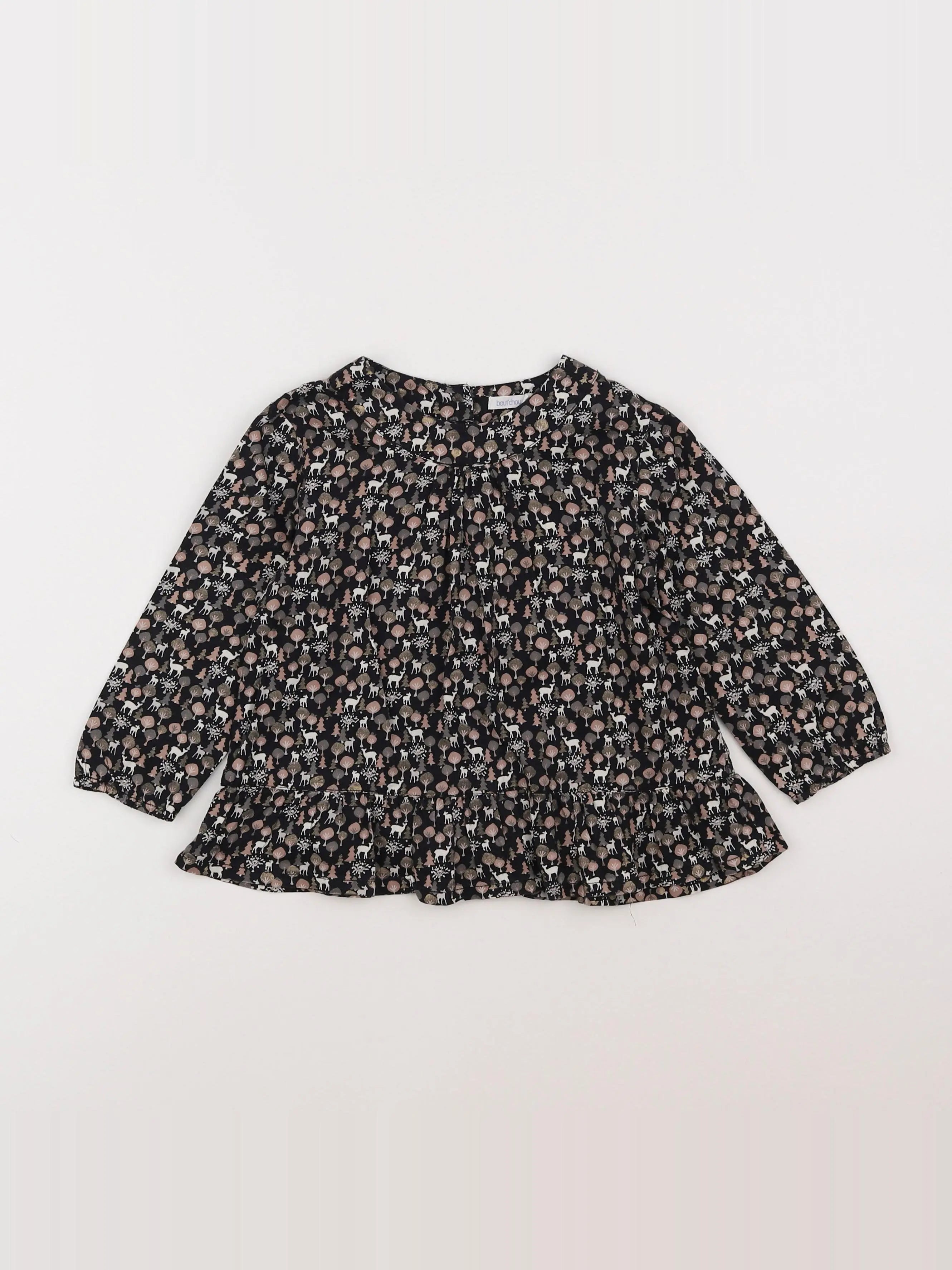 Boutchou - blouse noir - 2 ans