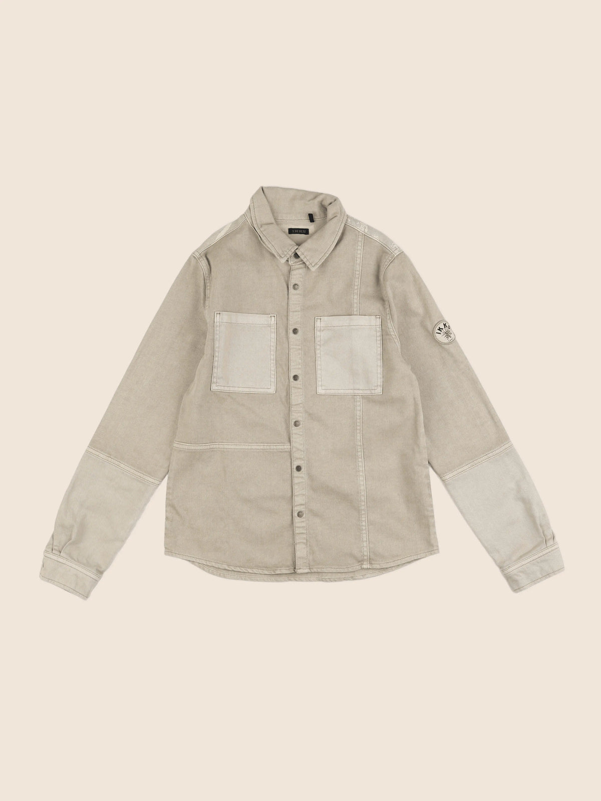 IKKS - chemise imprimé au dos marron - 12 ans