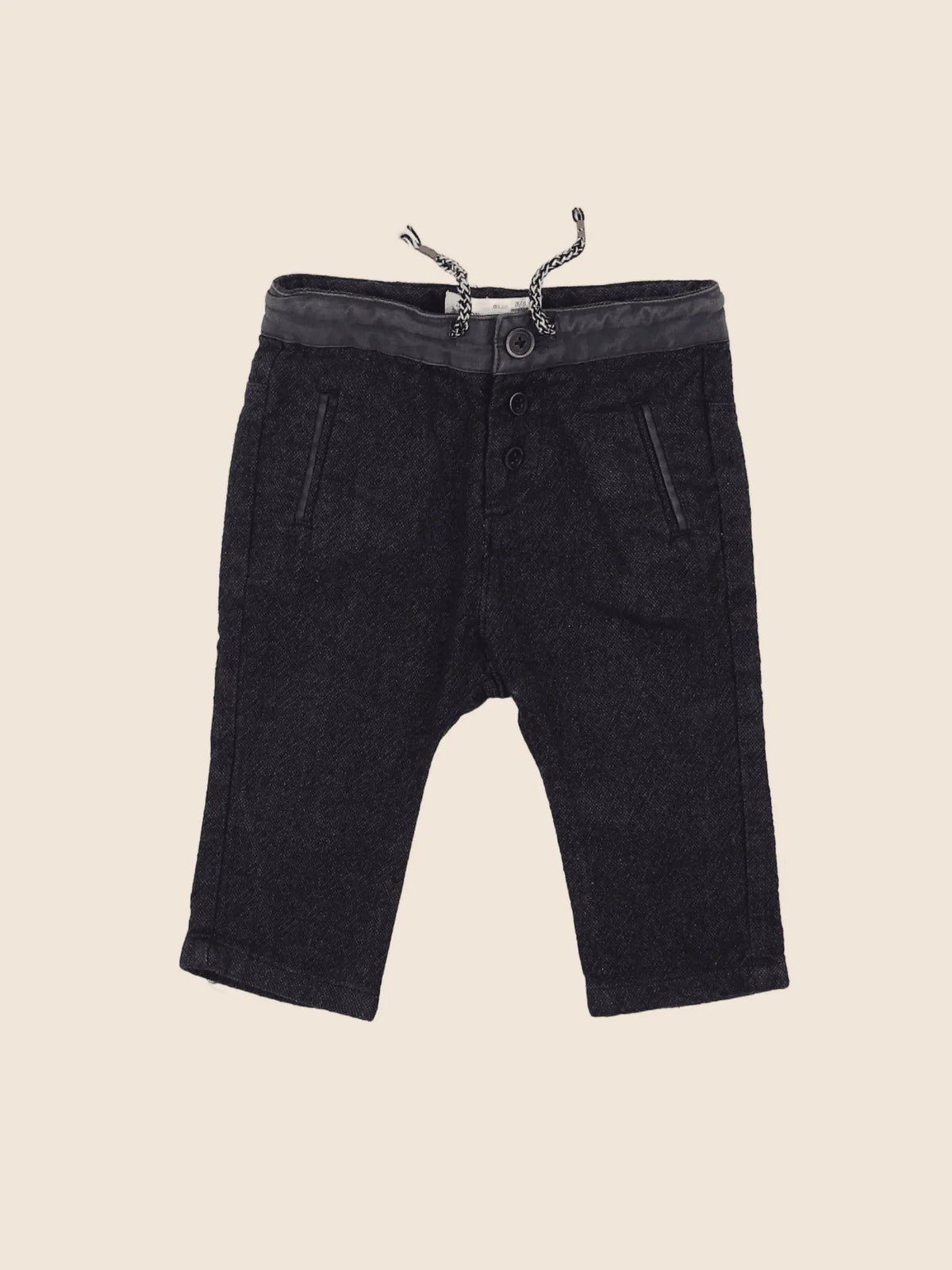Zara - pantalon noir - 3/6 mois