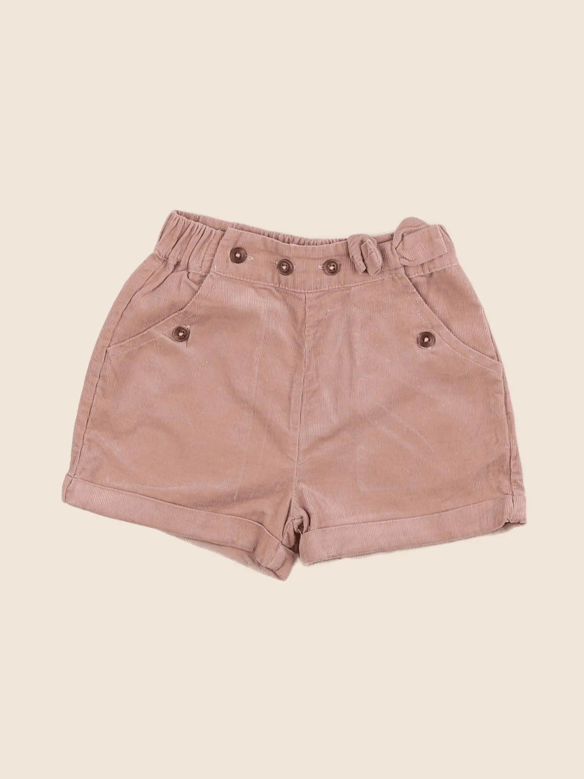 Vertbaudet - short beige - 18 mois