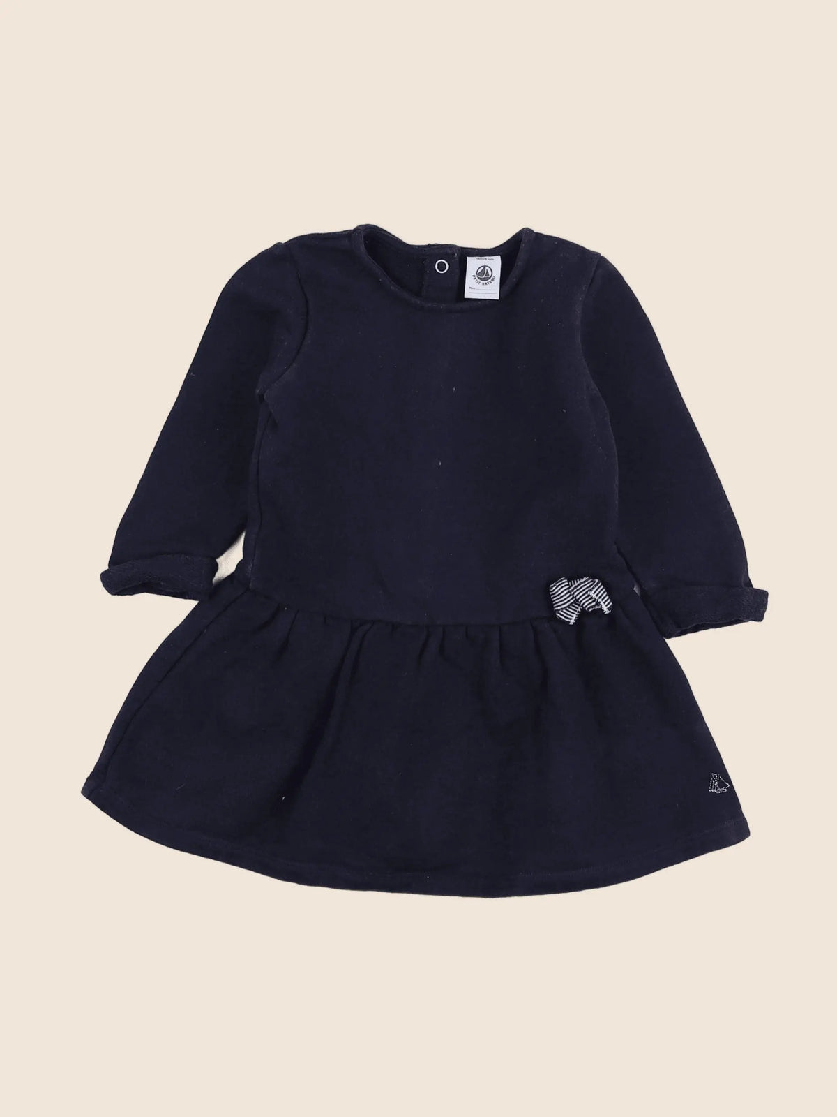 Petit Bateau - robe bleu - 18 mois