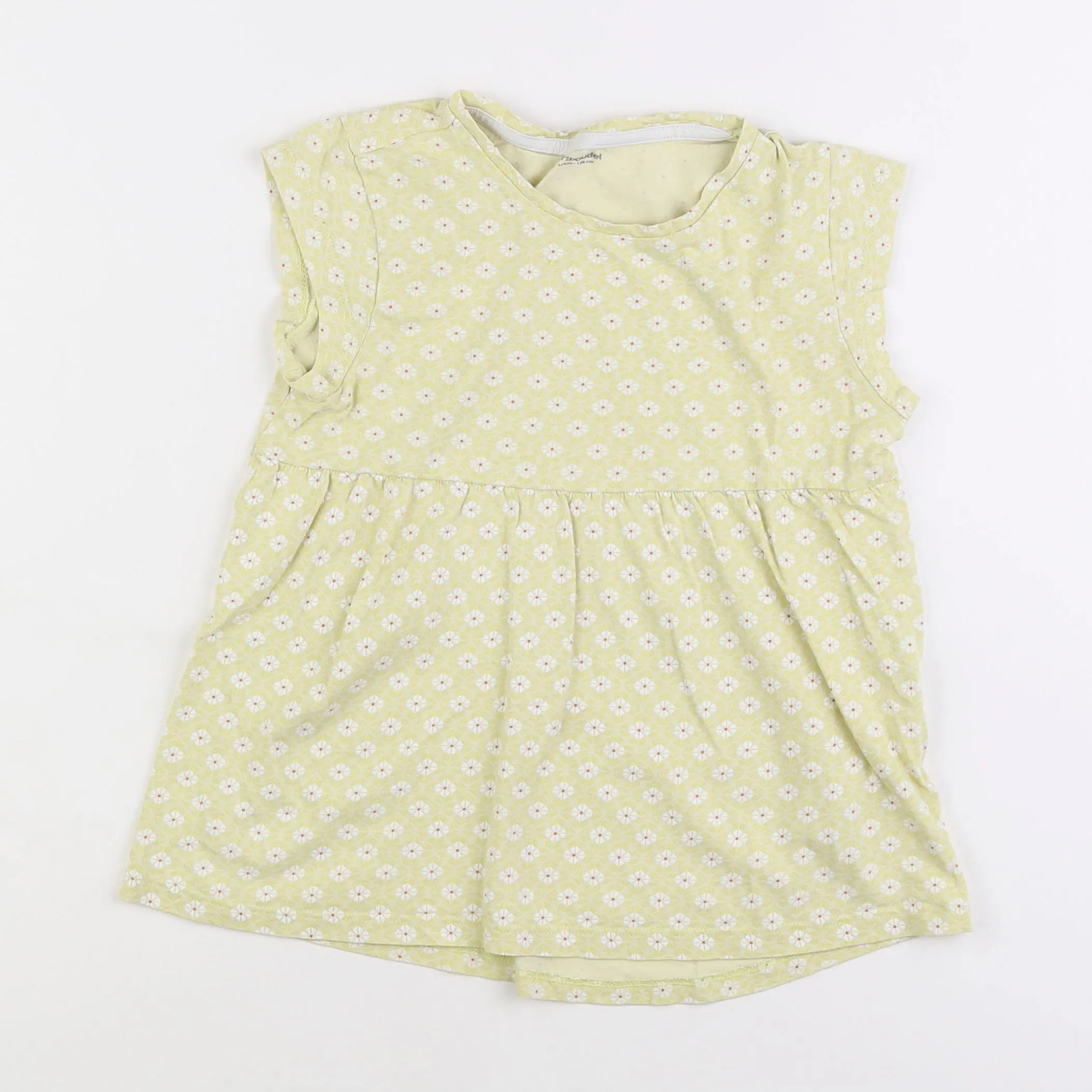 Vertbaudet - tee-shirt jaune - 10 ans