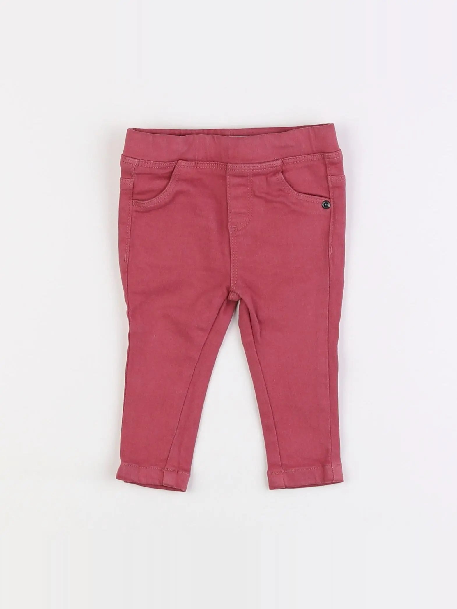 Vertbaudet - jegging rose - 6 mois