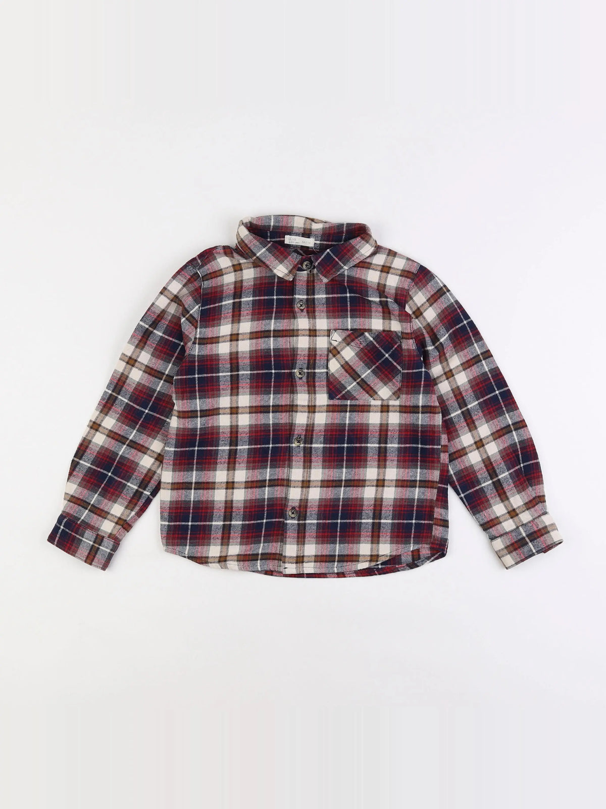 Little Cigogne - chemise blanc, rouge - 6 ans