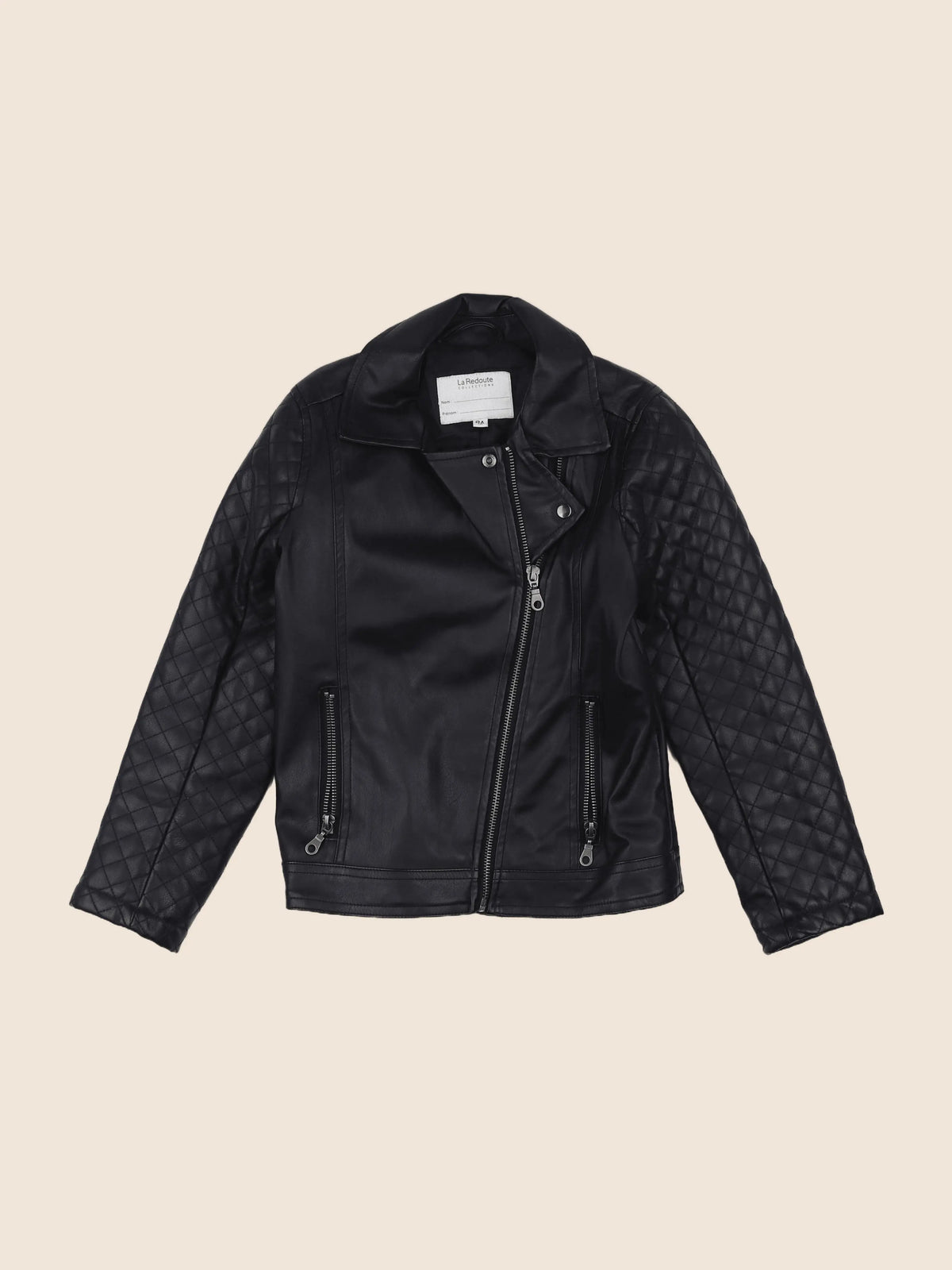 La Redoute - veste simili cuir noir - 8 ans