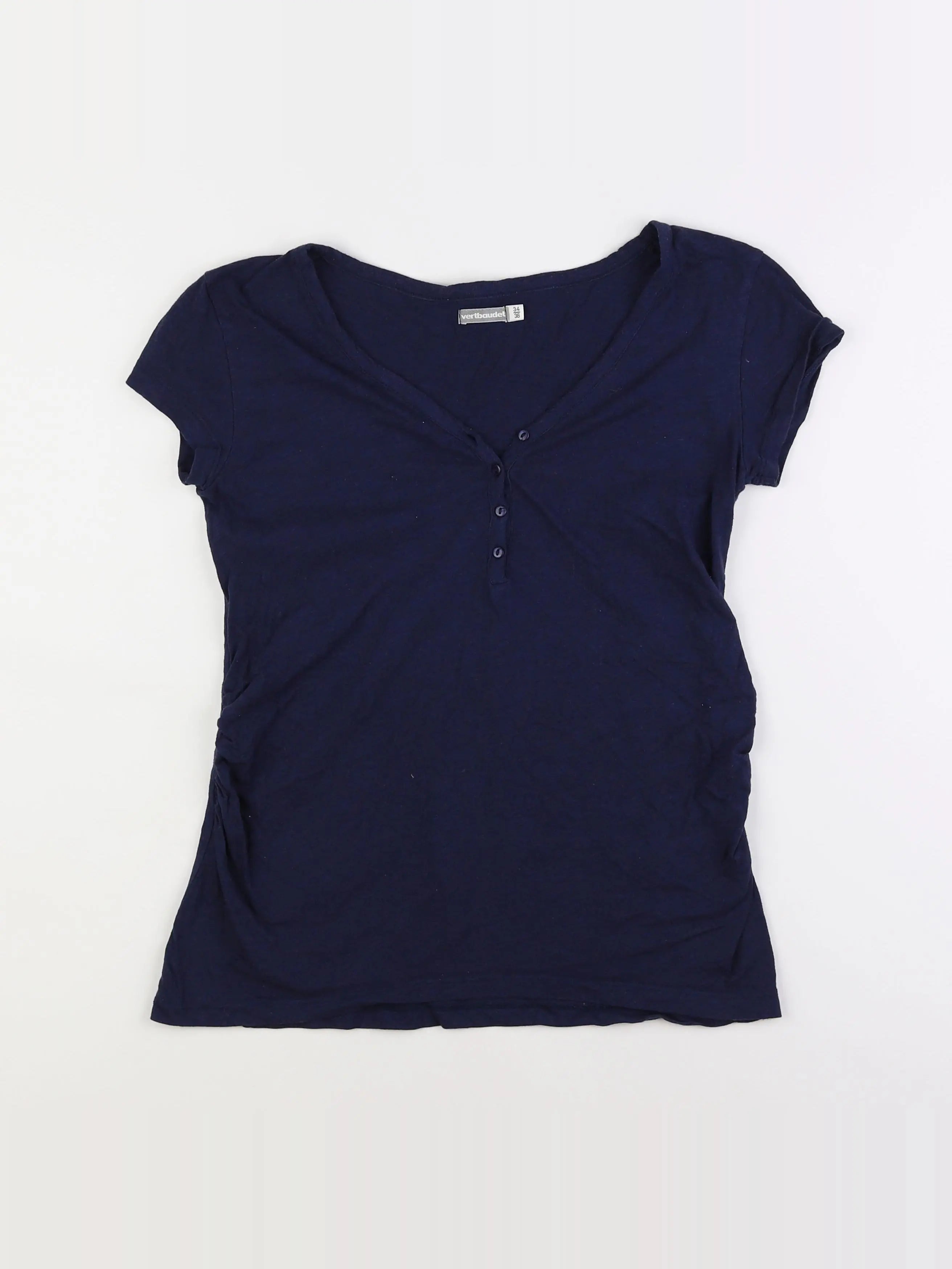 Vertbaudet - tee-shirt grossesse bleu - 34 à 36