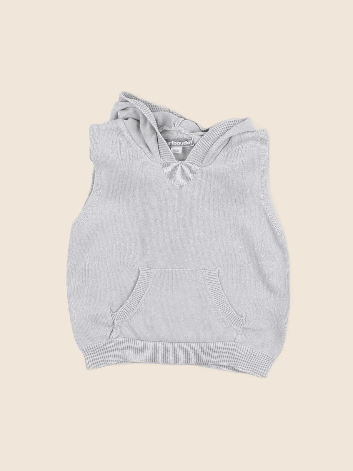 Vertbaudet - pull beige - 6 mois