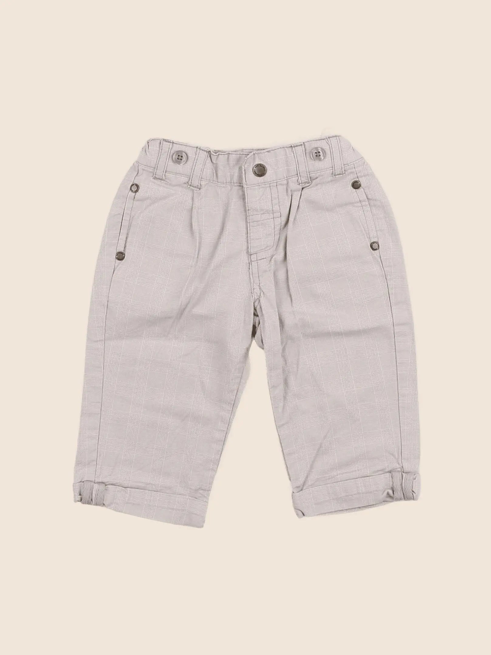 Vertbaudet - pantalon beige - 6 mois
